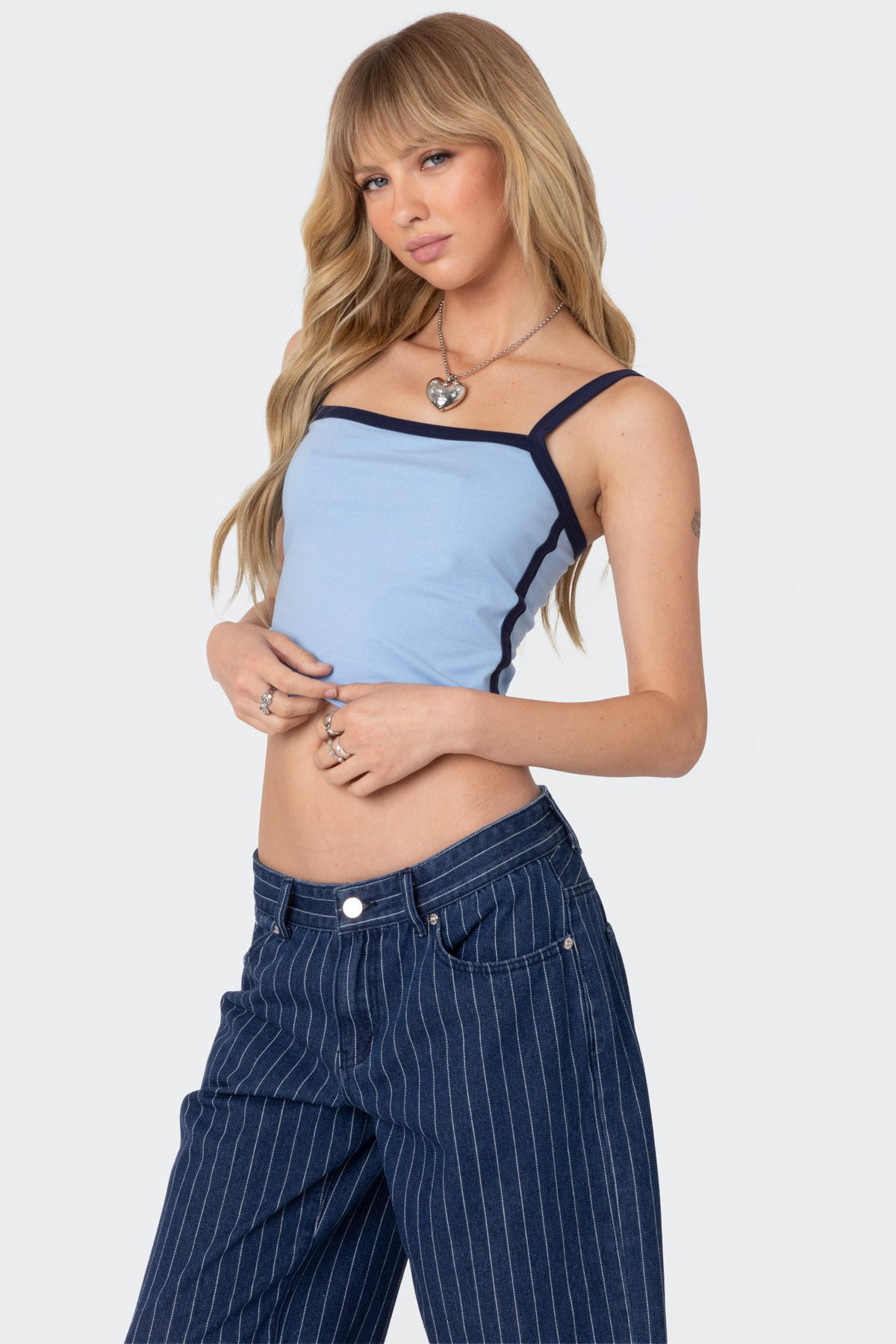 Francesca Contrast Tank Top - Image 3