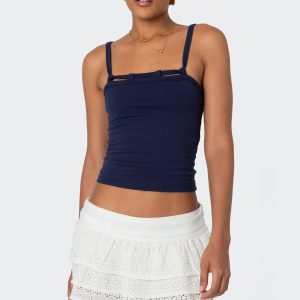 Looped Neckline Tank Top