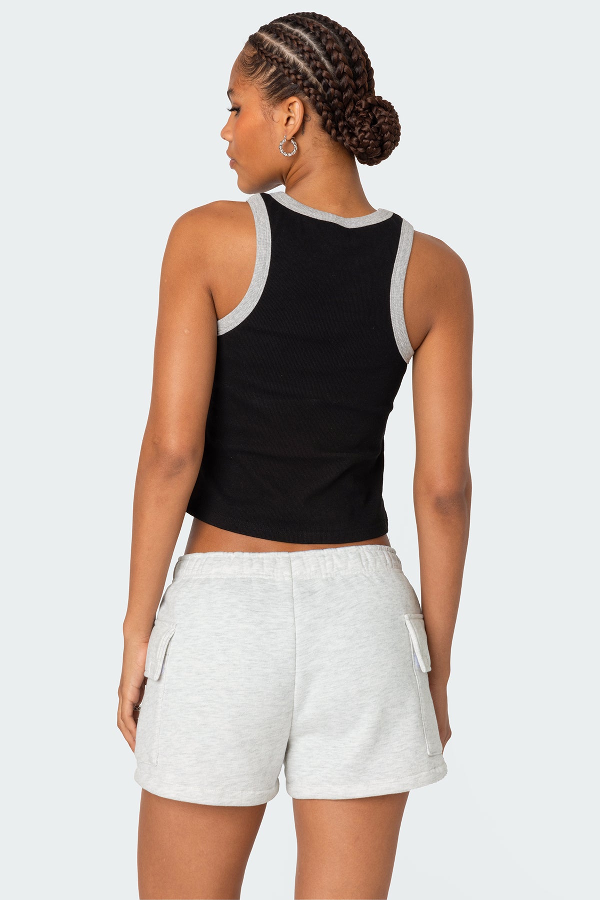 Wes Contrast Ribbed Tank Top - Image 3