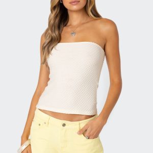 Albina Textured Tube Top