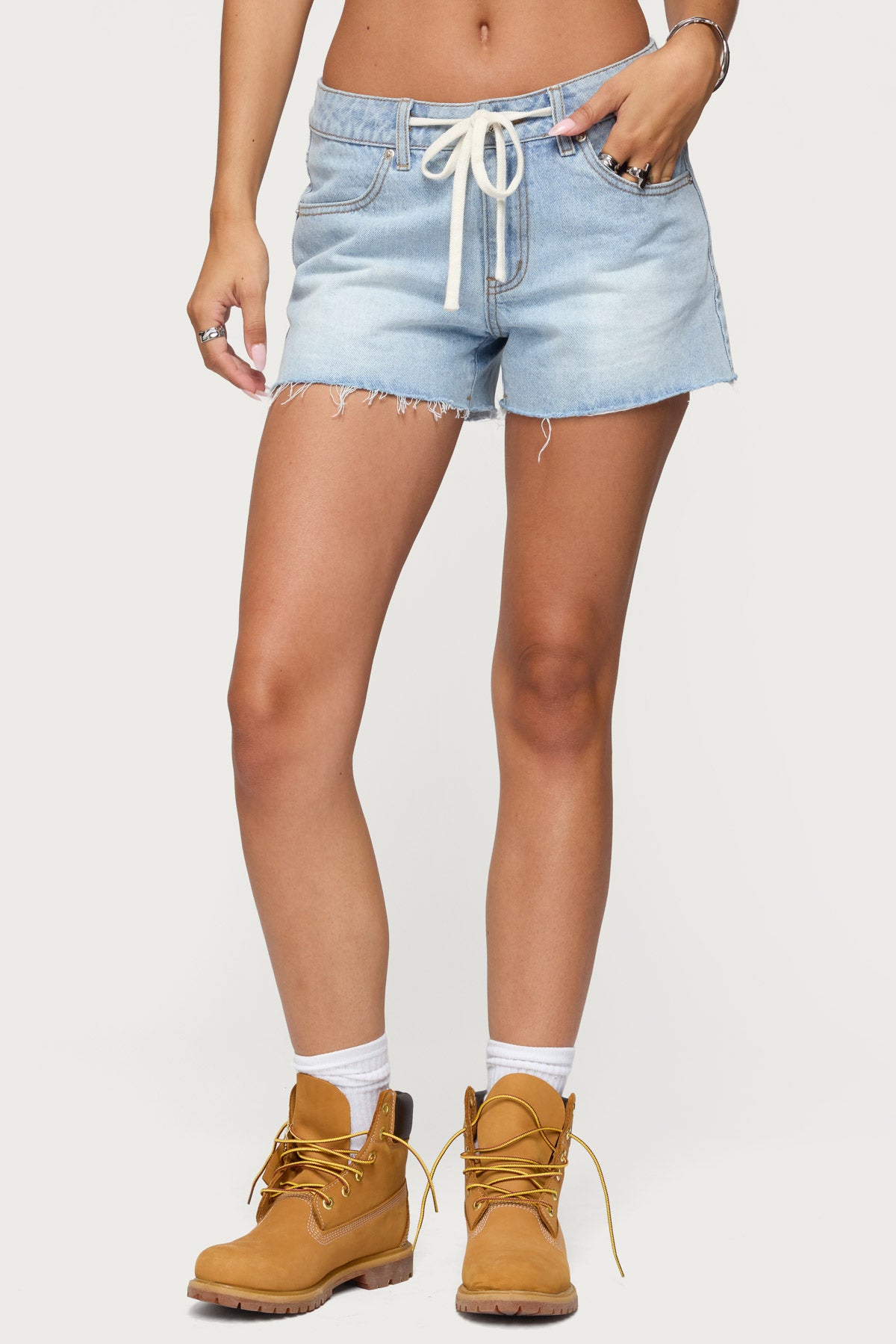 Milla Low Rise Denim Shorts - Image 2
