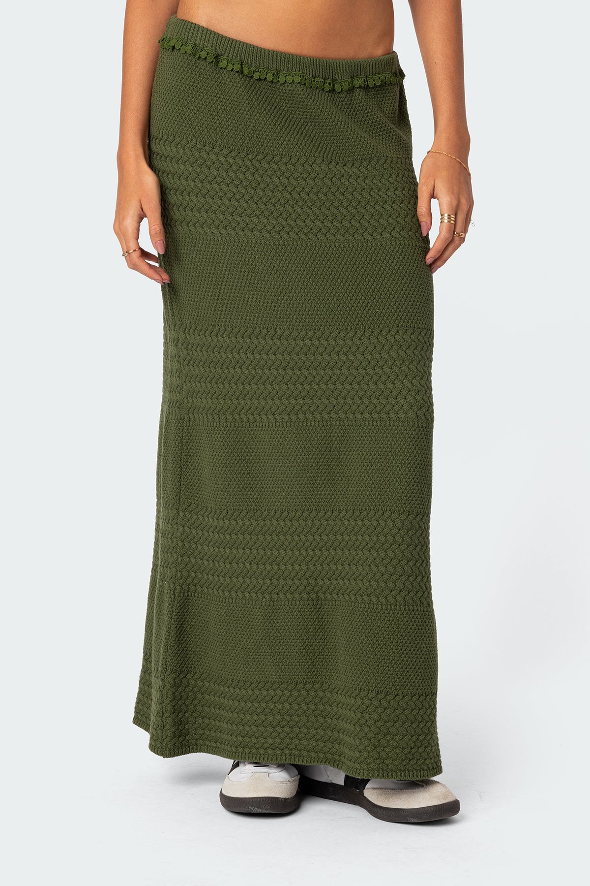 Garner Textured Knit Maxi Skirt - Image 2