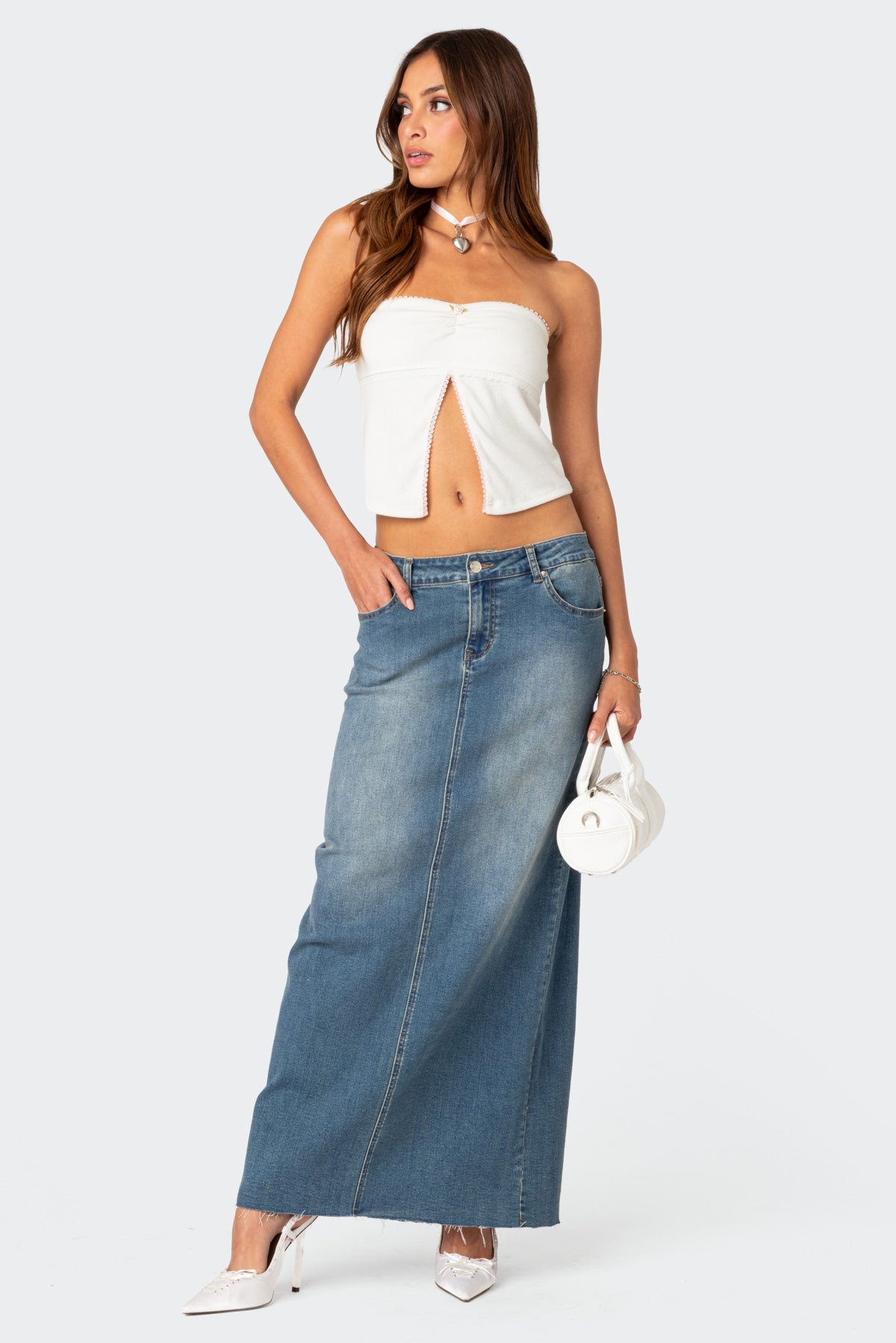 Percy Split Front Pointelle Top - Image 5