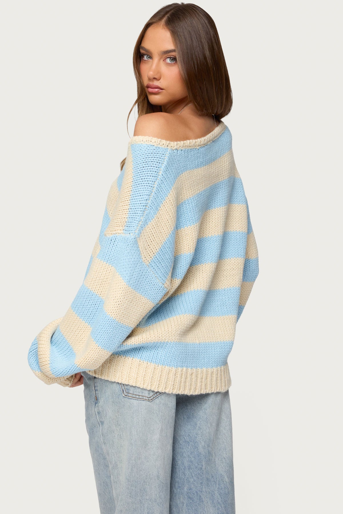 Tracie Striped Oversized Sweater - Image 6