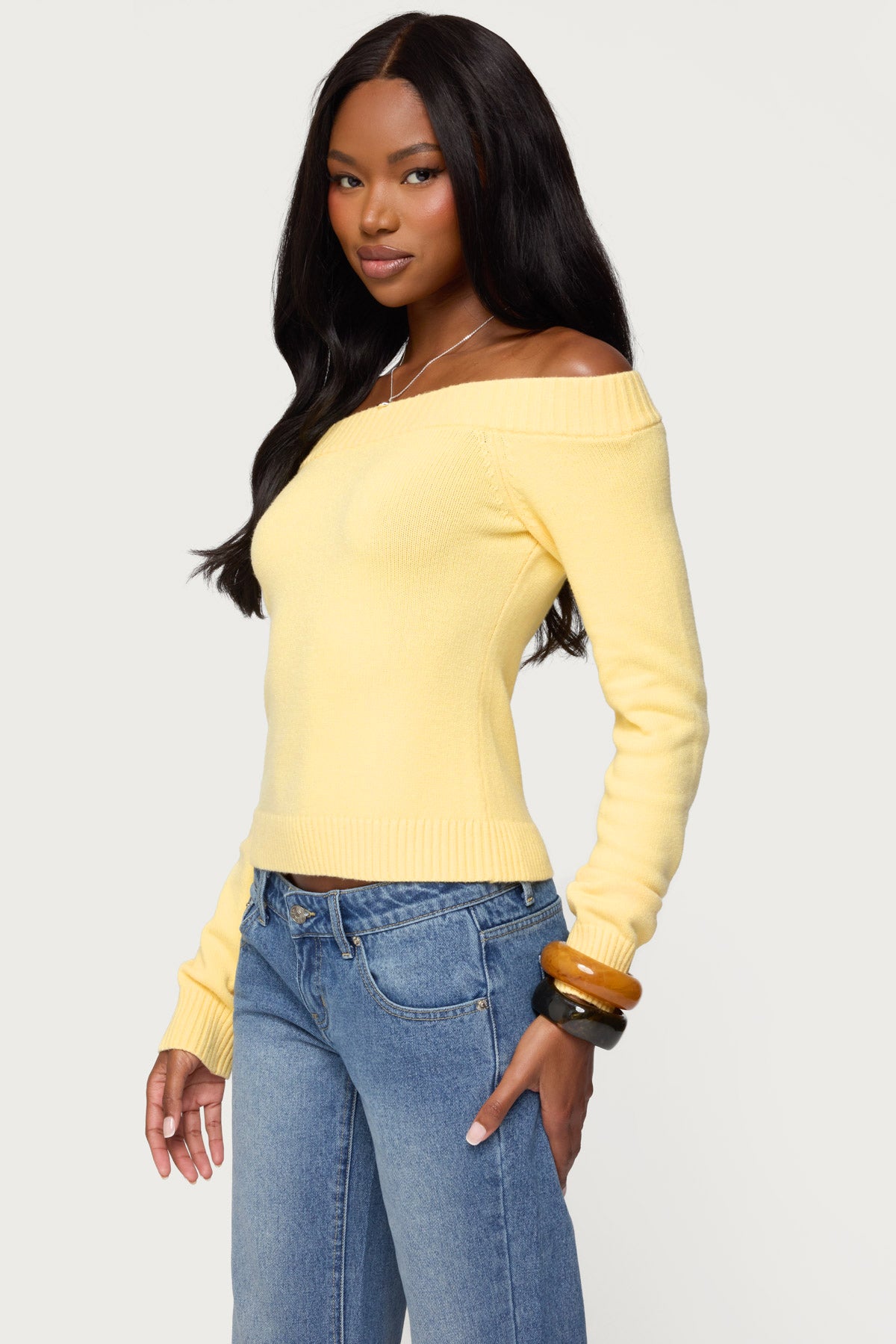 Elona Off Shoulder Knit Top - Image 3