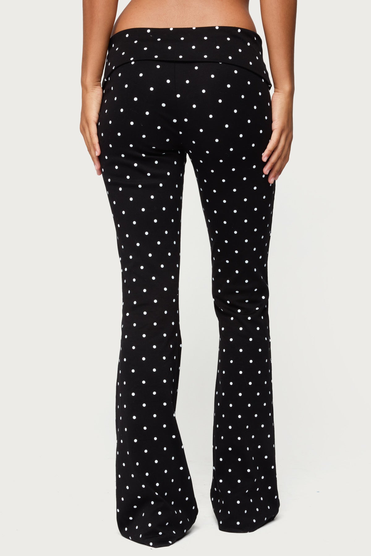 Daliya Polka Dot Fold Over Pants - Image 4
