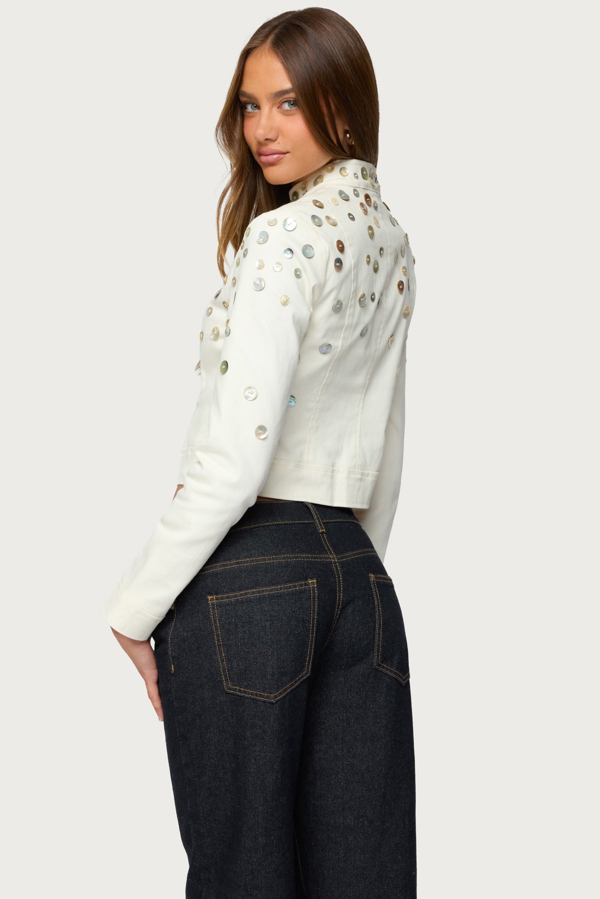 Elira Iridescent Fitted Jacket - Image 6