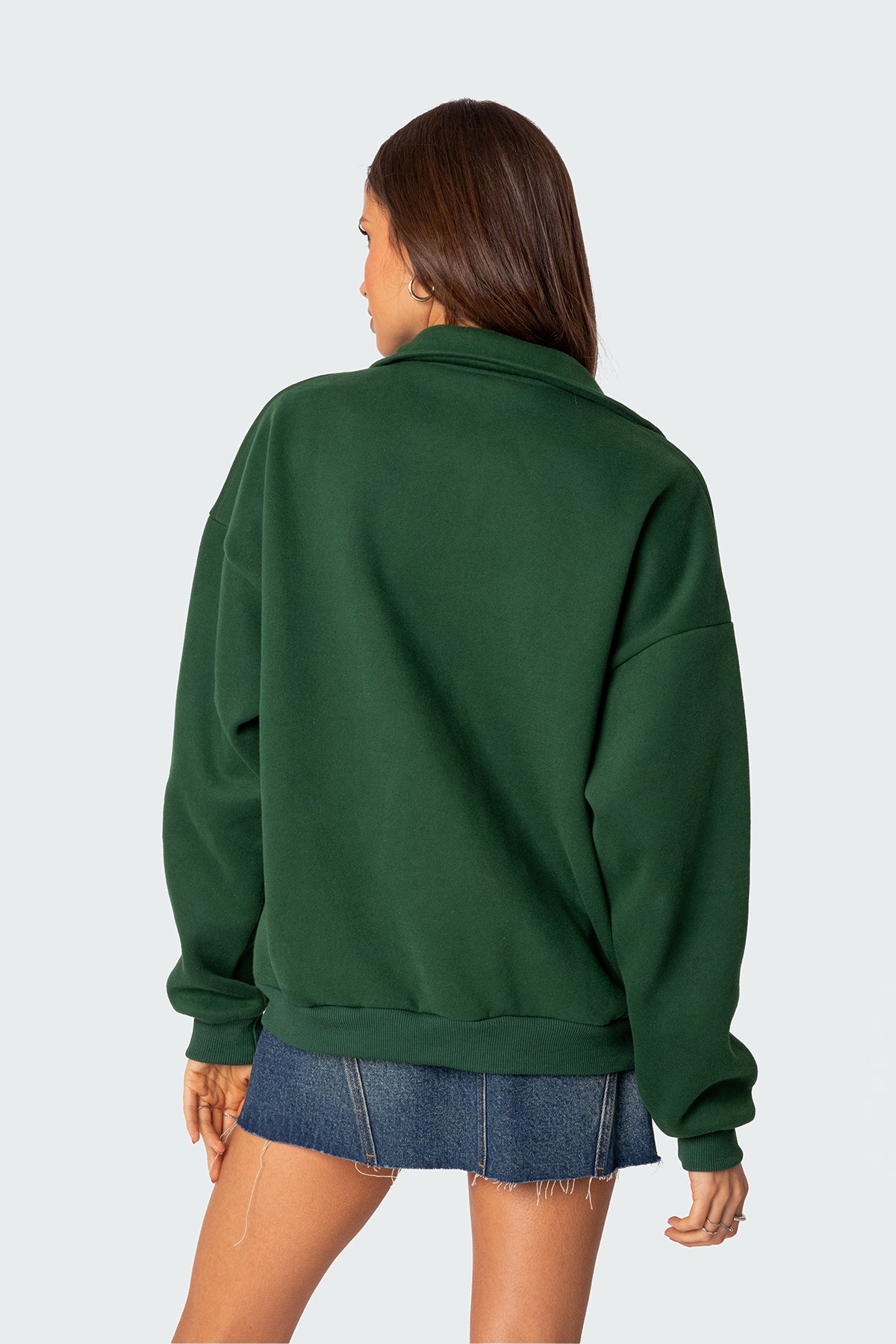 Oversized Quarter Zip Sweatshirt - Image 4