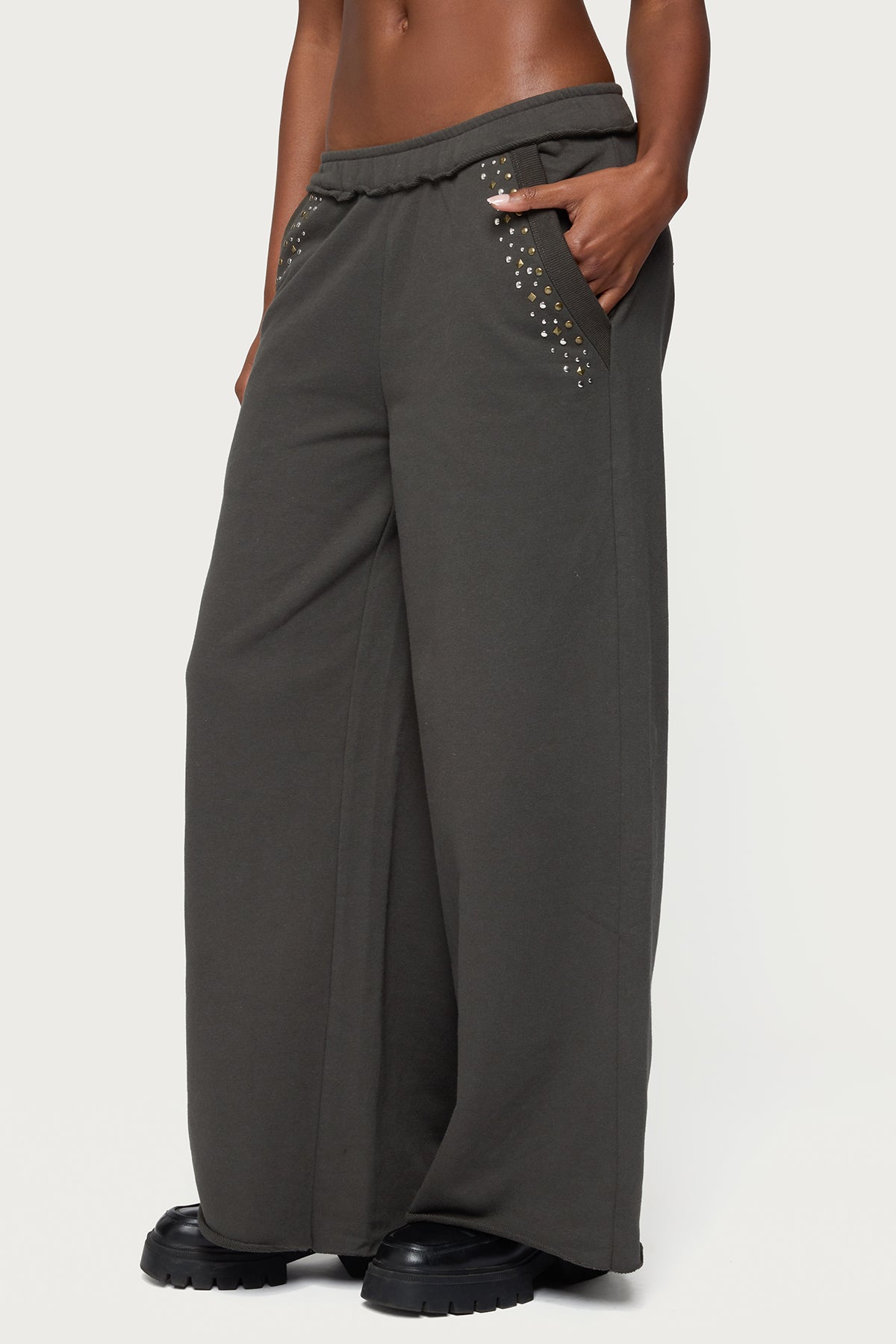 Wrenn Studded Wide Leg Sweatpants - Image 3