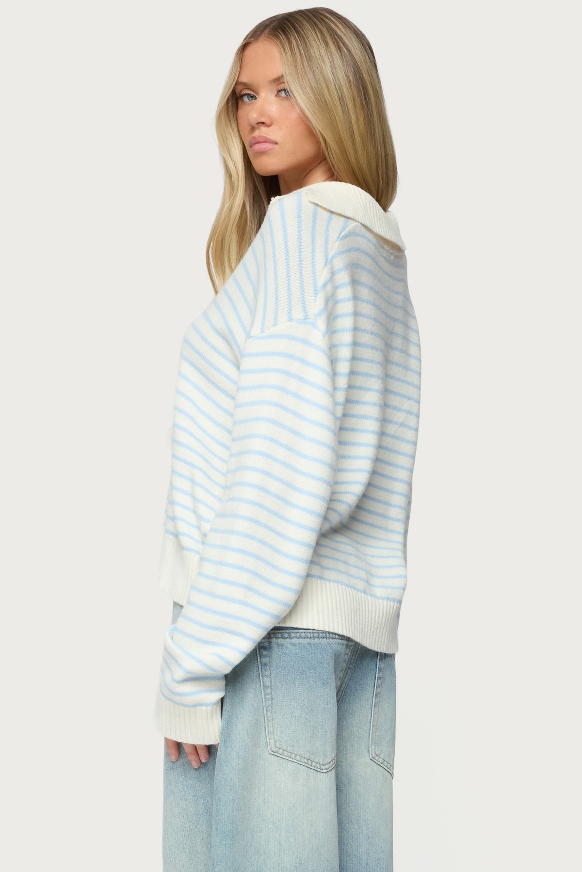 Copenhagen Oversized Striped Sweater - Image 5