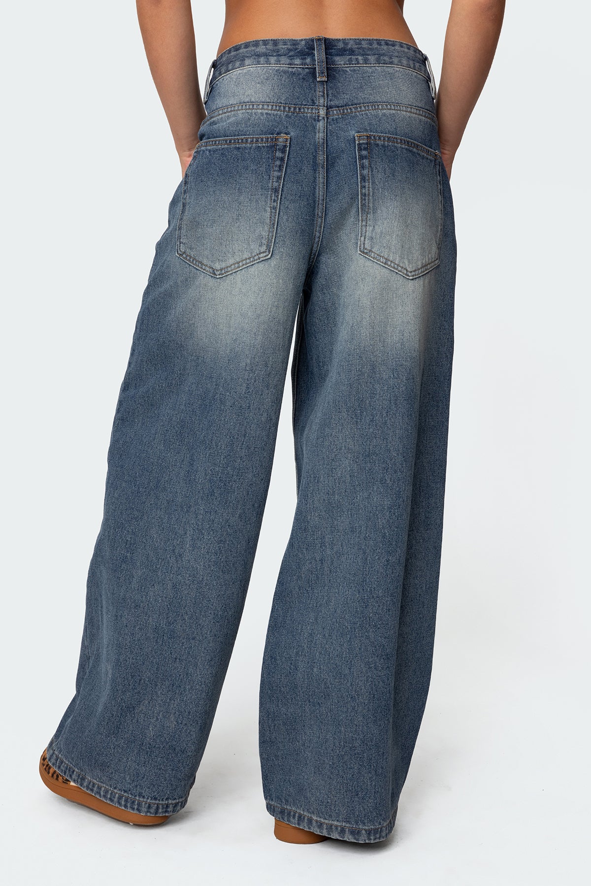 Skater Girl Washed Low Rise Jeans - Image 5