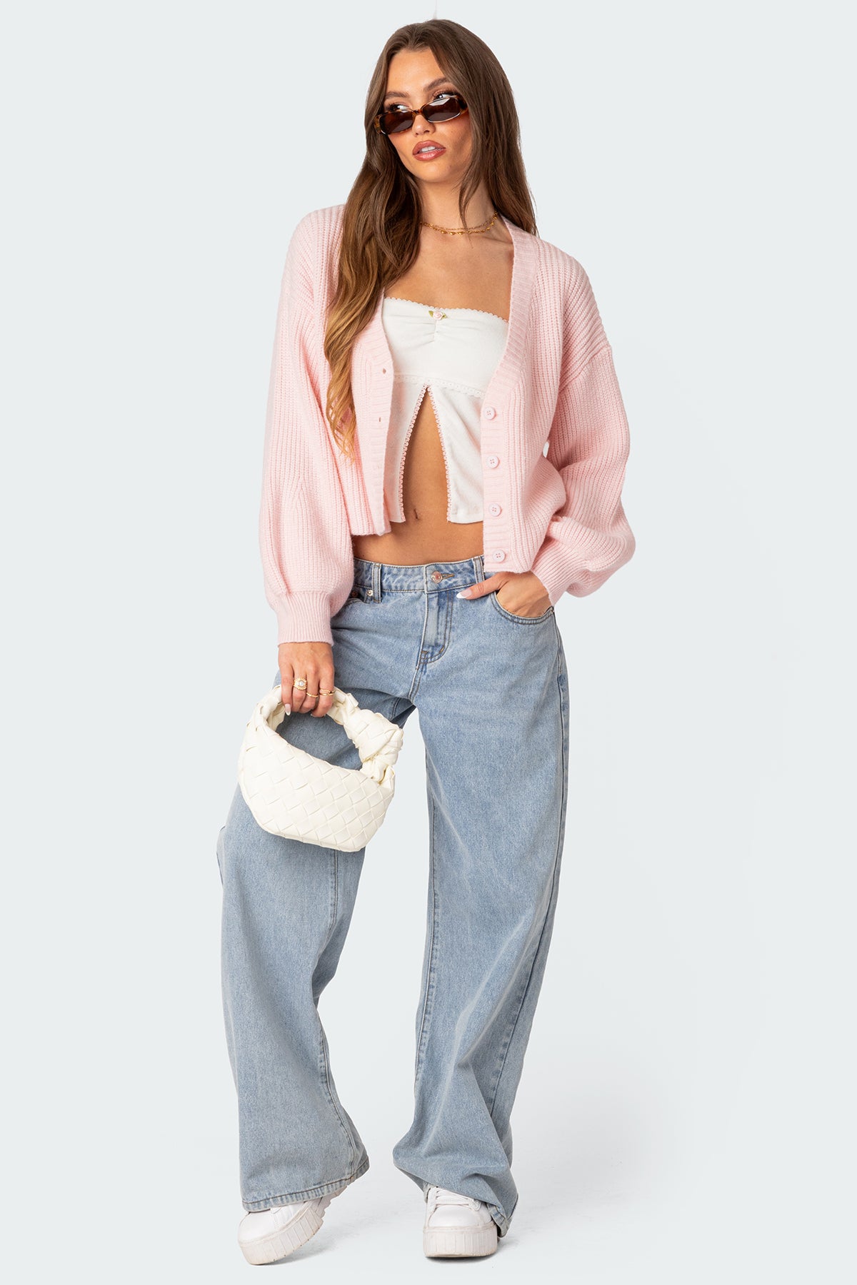 Sabrina Chunky Knit Cropped Cardigan - Image 5