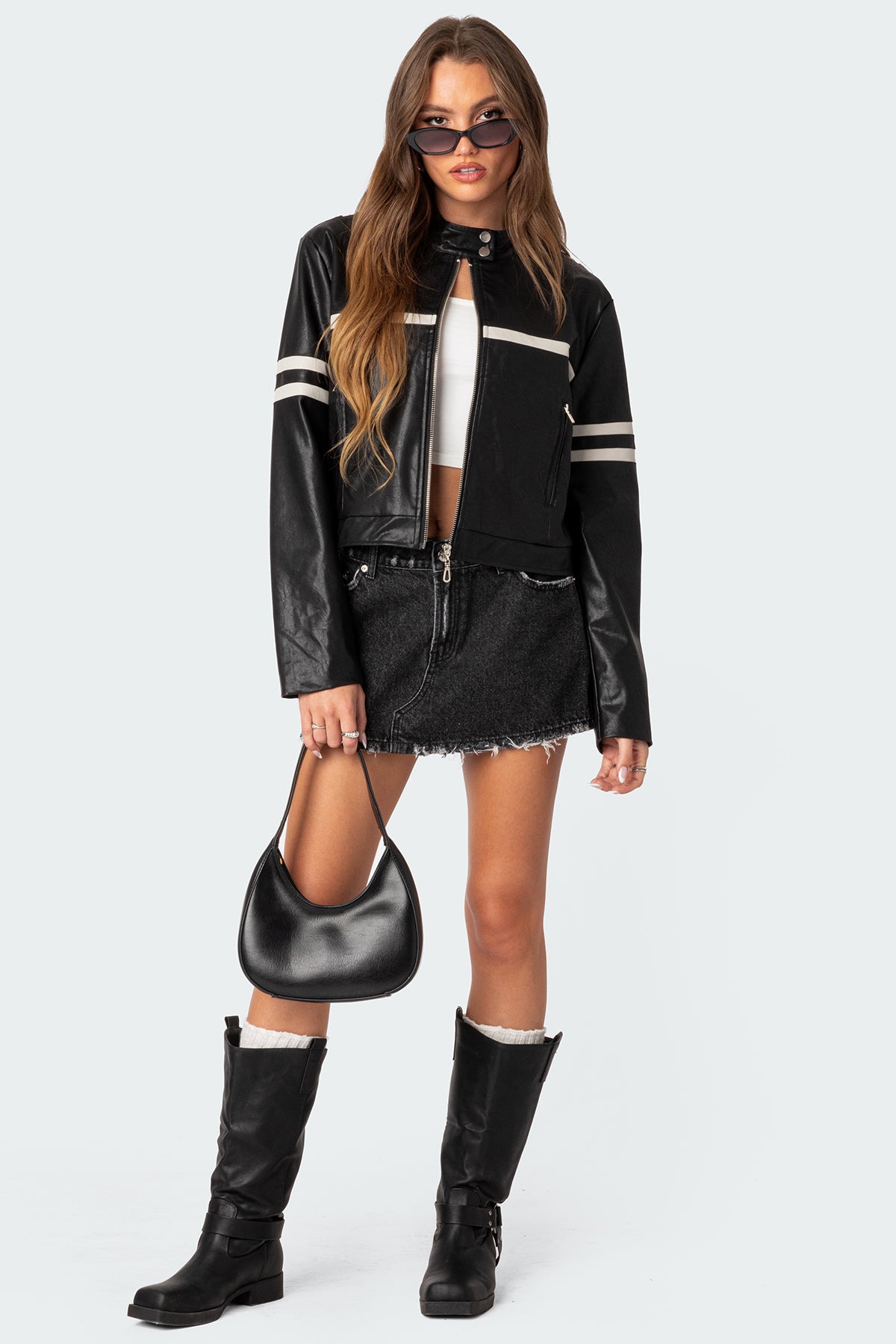 Rockstar Oversized Faux Leather Jacket - Image 2