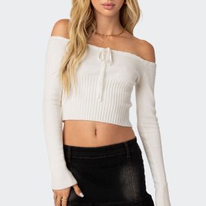 Dawna Tie Front Knit Top