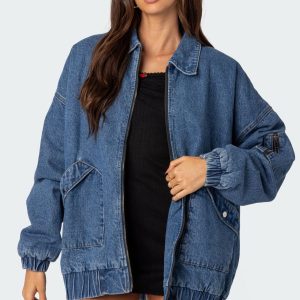 Sophie Oversized Washed Denim Coat
