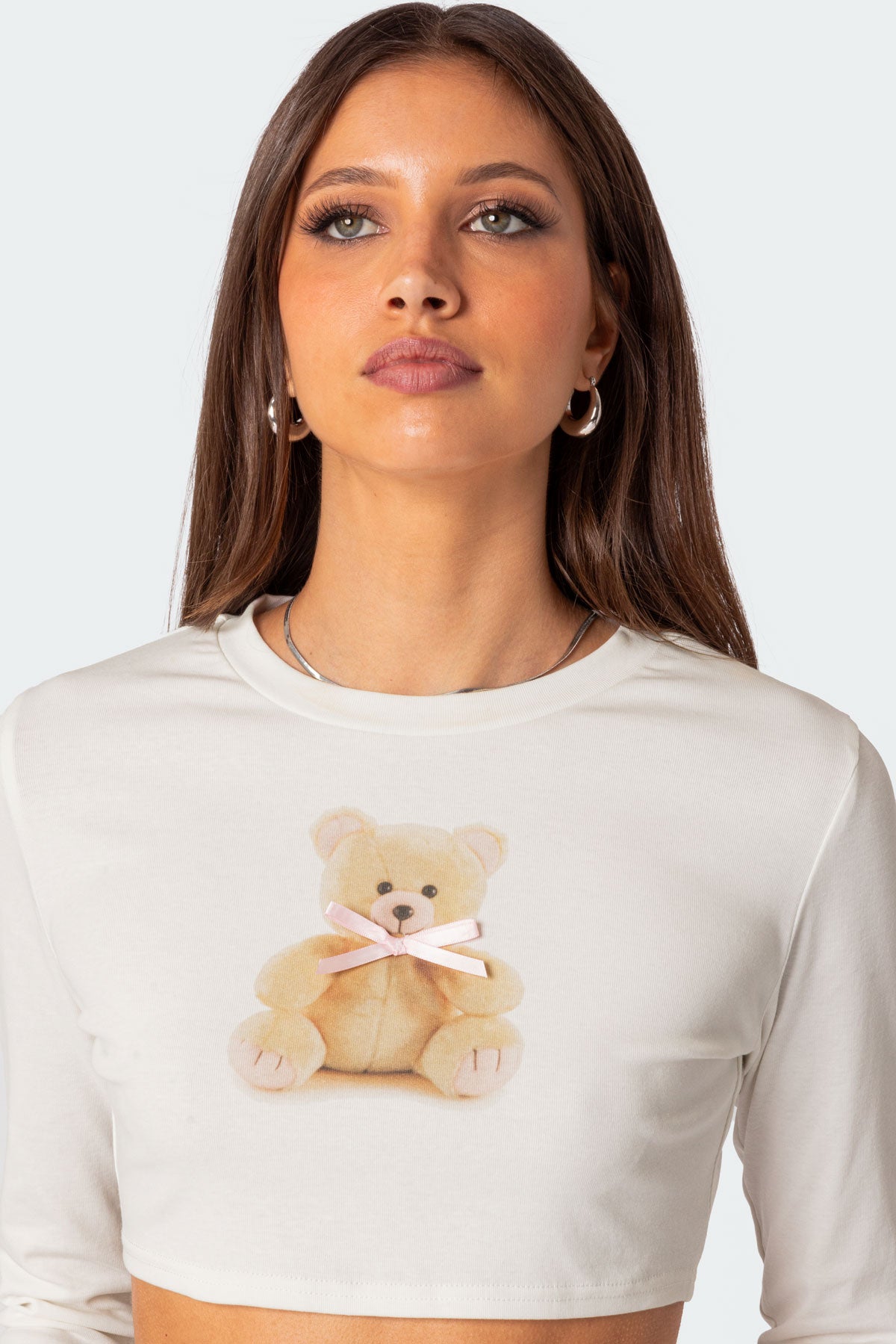 Ted Cropped Long Sleeve T Shirt - Image 3