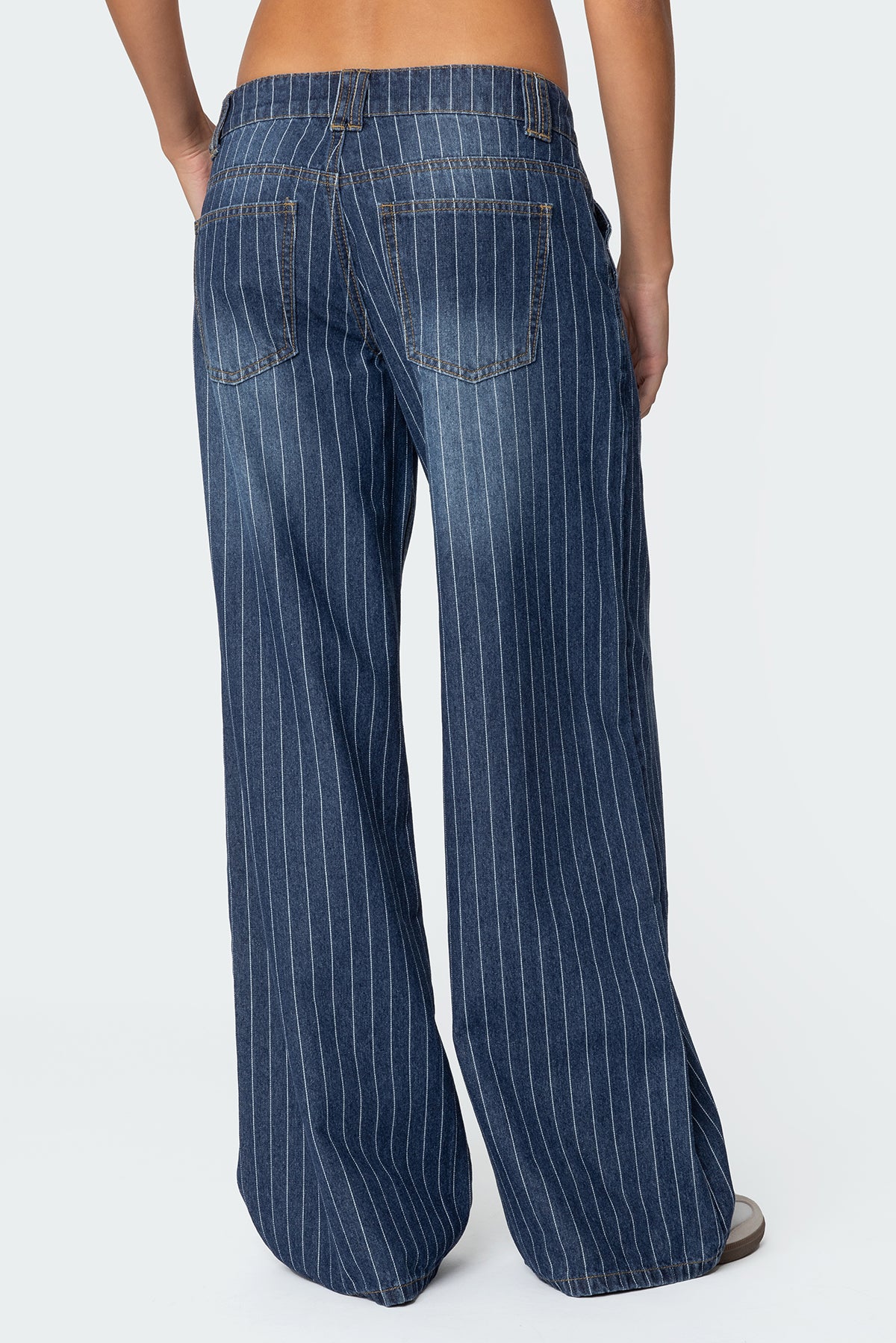 Cory Striped Low Rise Jeans - Image 5