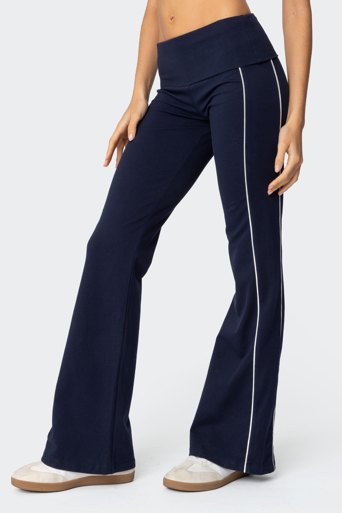 Livie Fold Over Flared Leggings - Image 3