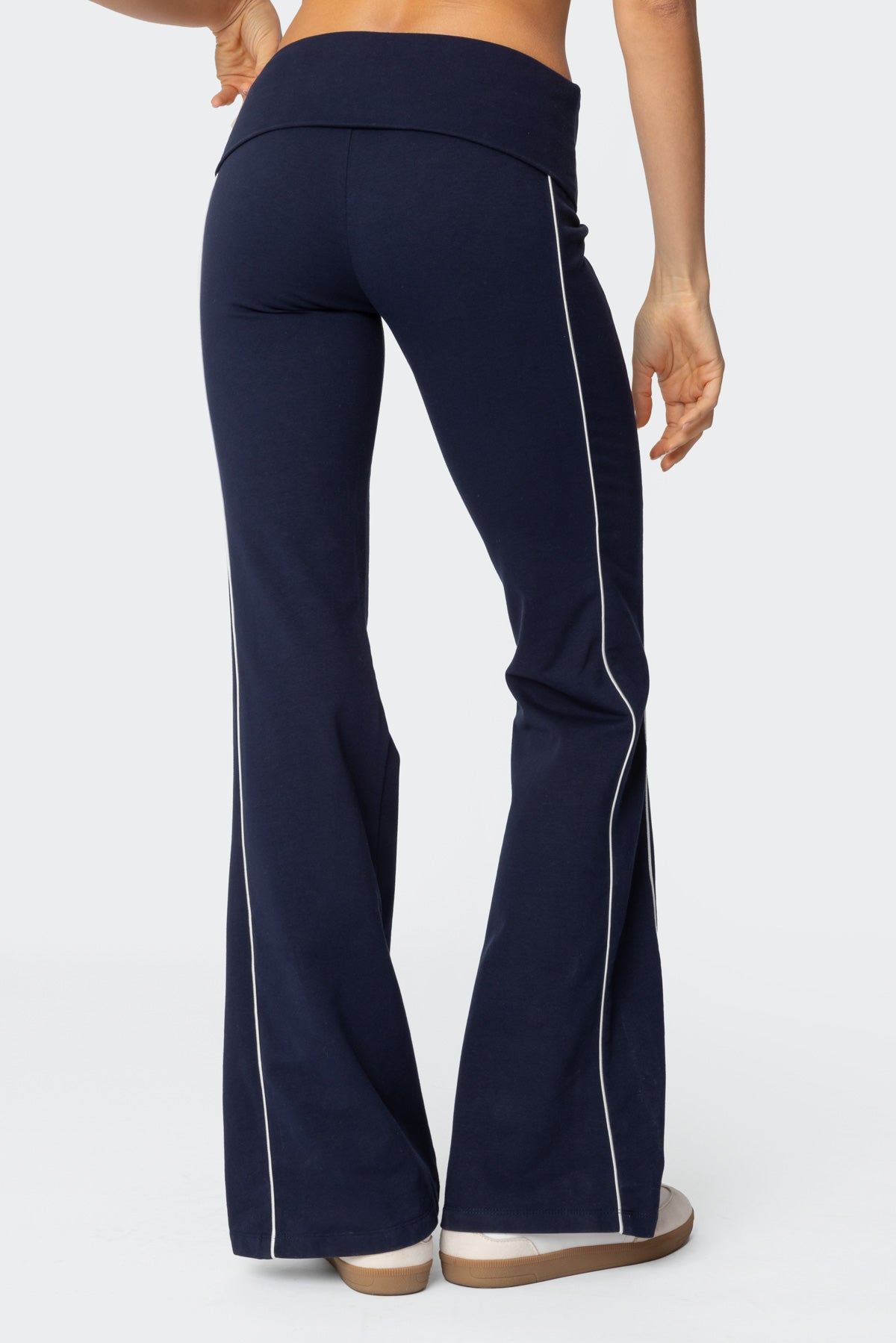 Livie Fold Over Flared Leggings - Image 4