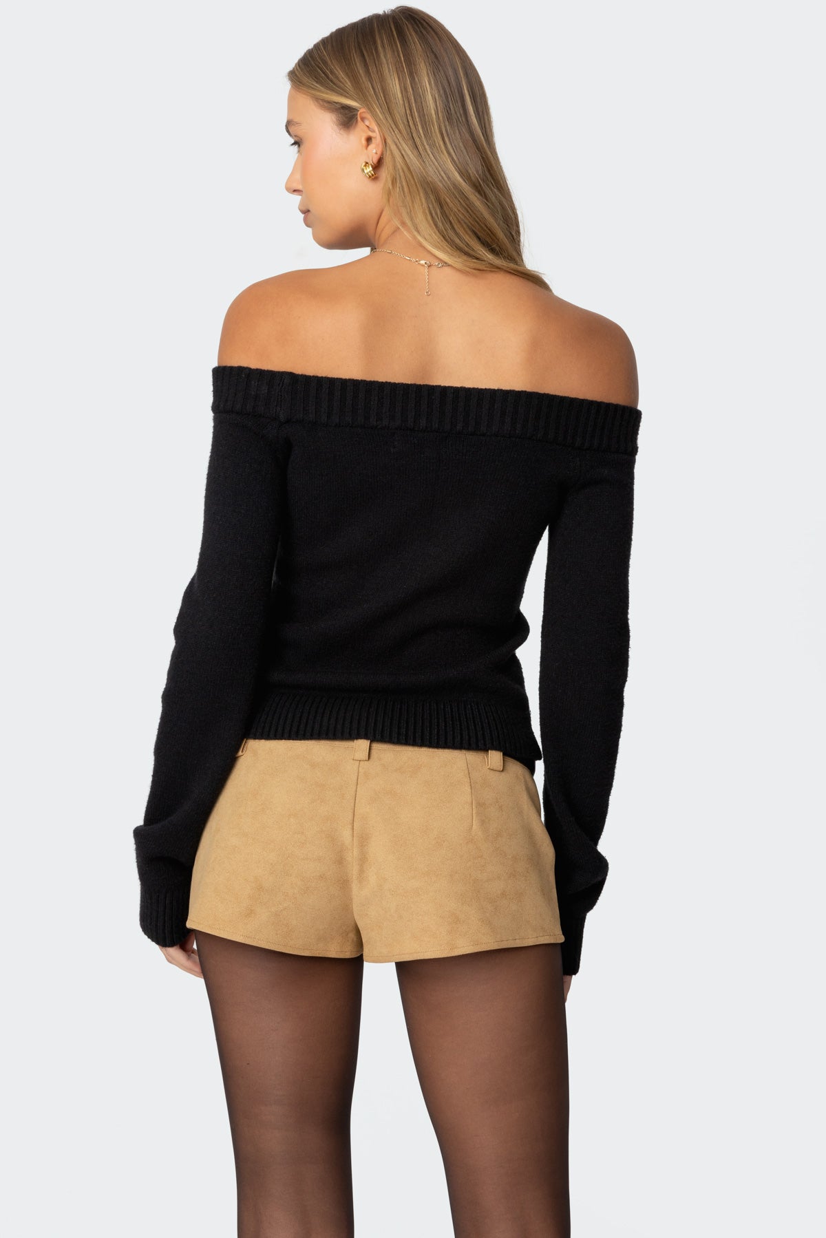 Elona Off Shoulder Knit Top - Image 5
