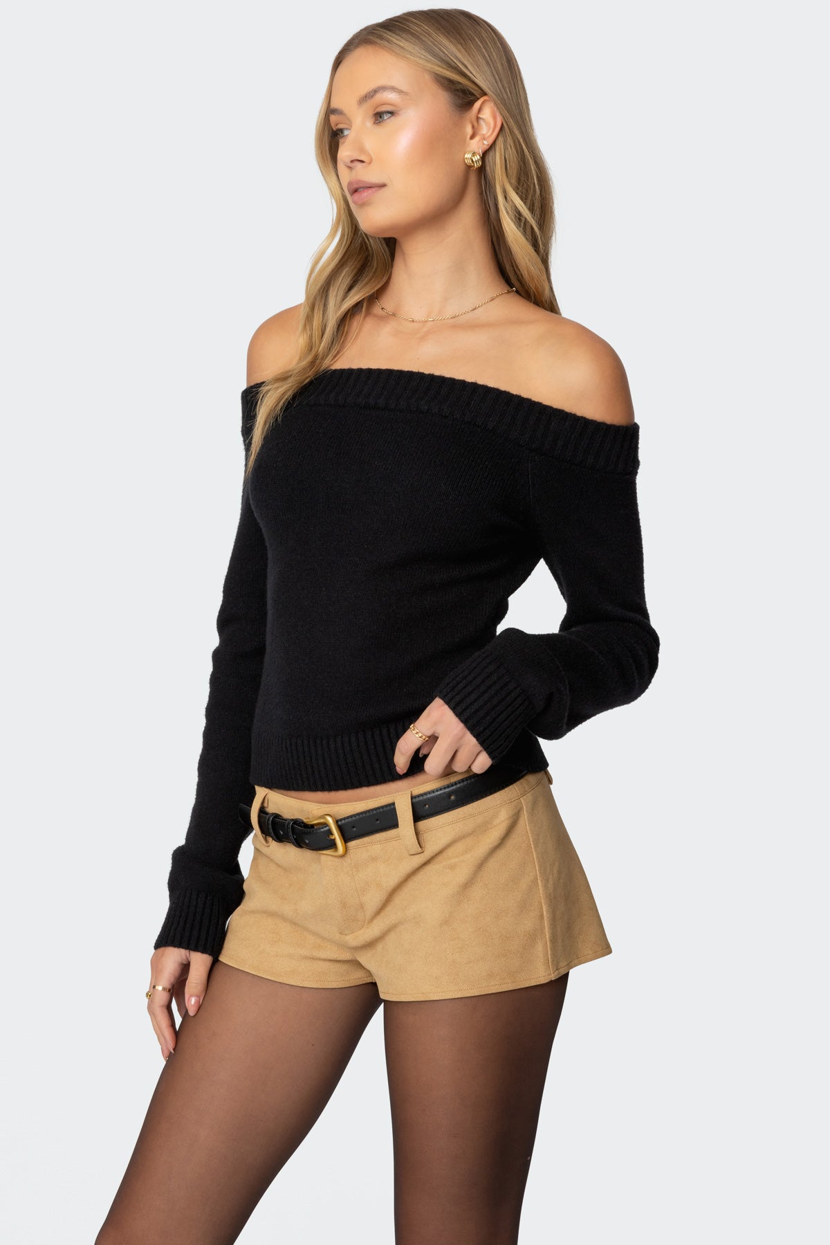 Elona Off Shoulder Knit Top - Image 4