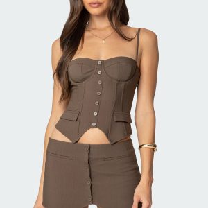 Ellis Buttoned Up Corset