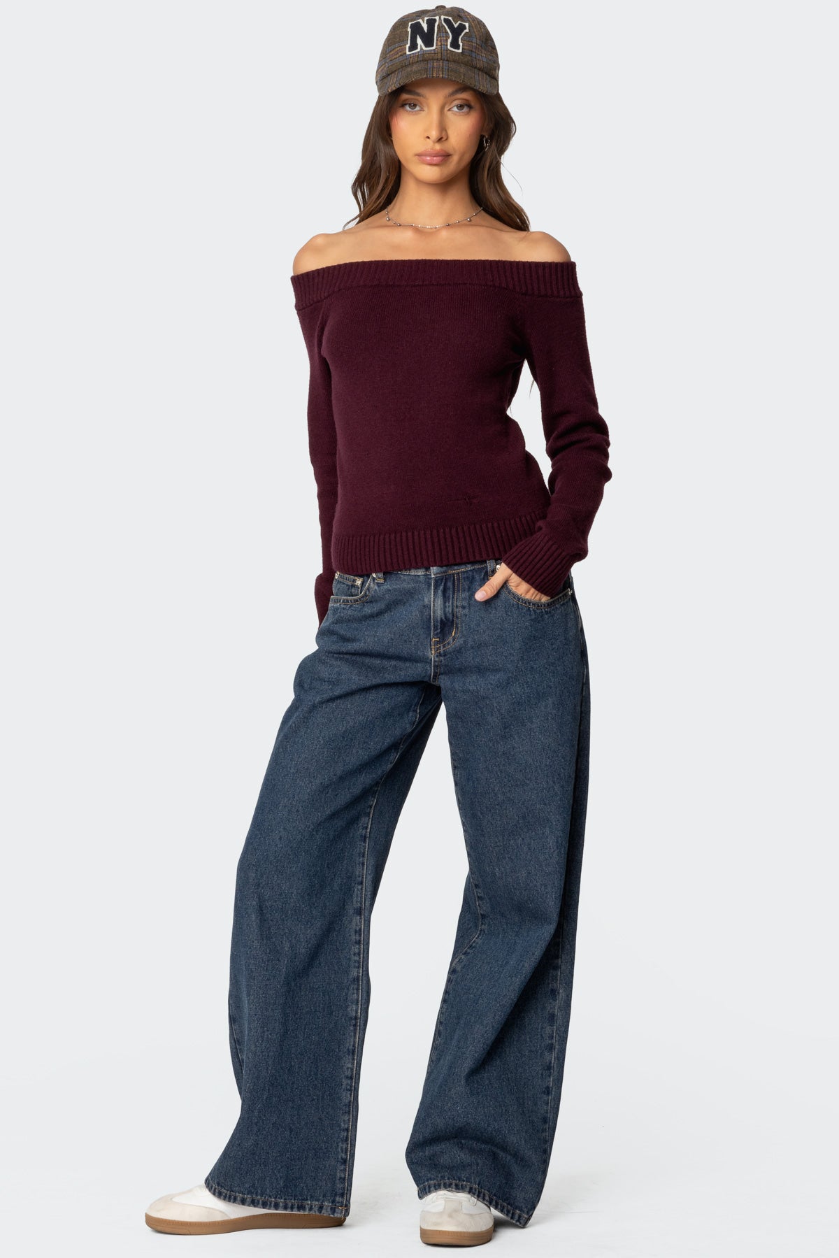 Elona Off Shoulder Knit Top - Image 3