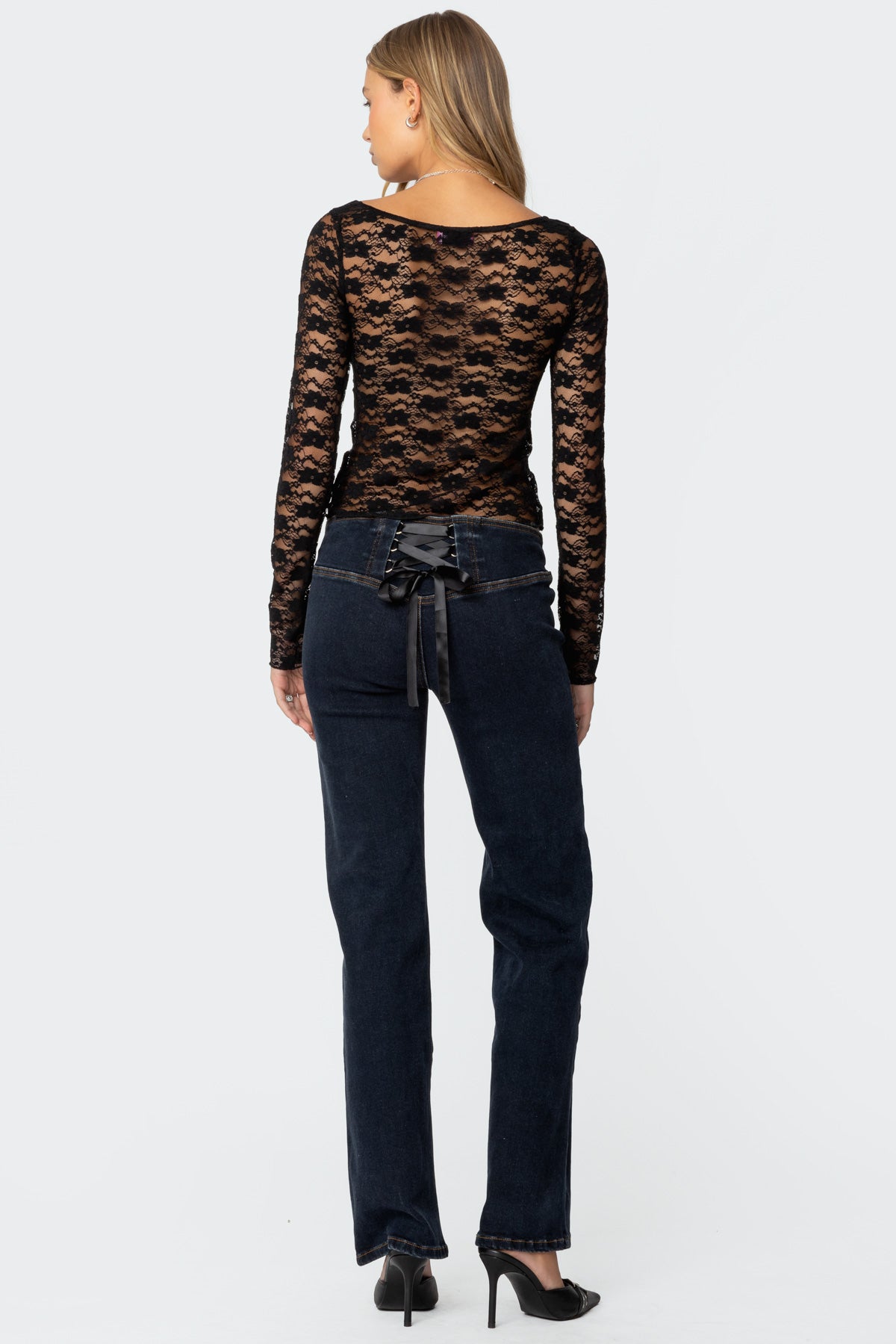 Mykonos Sheer Lace Top - Image 5