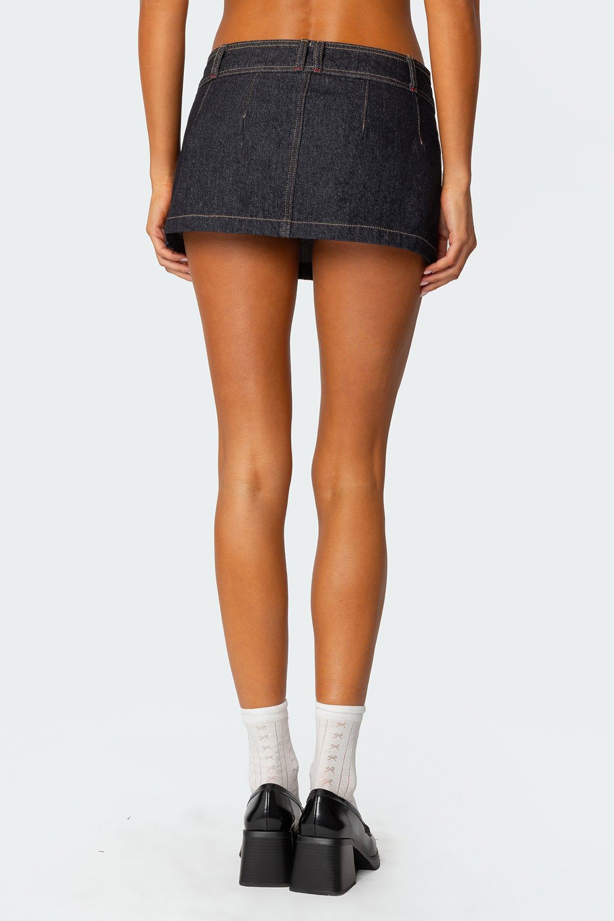 Rae Denim Mini Skort - Image 5