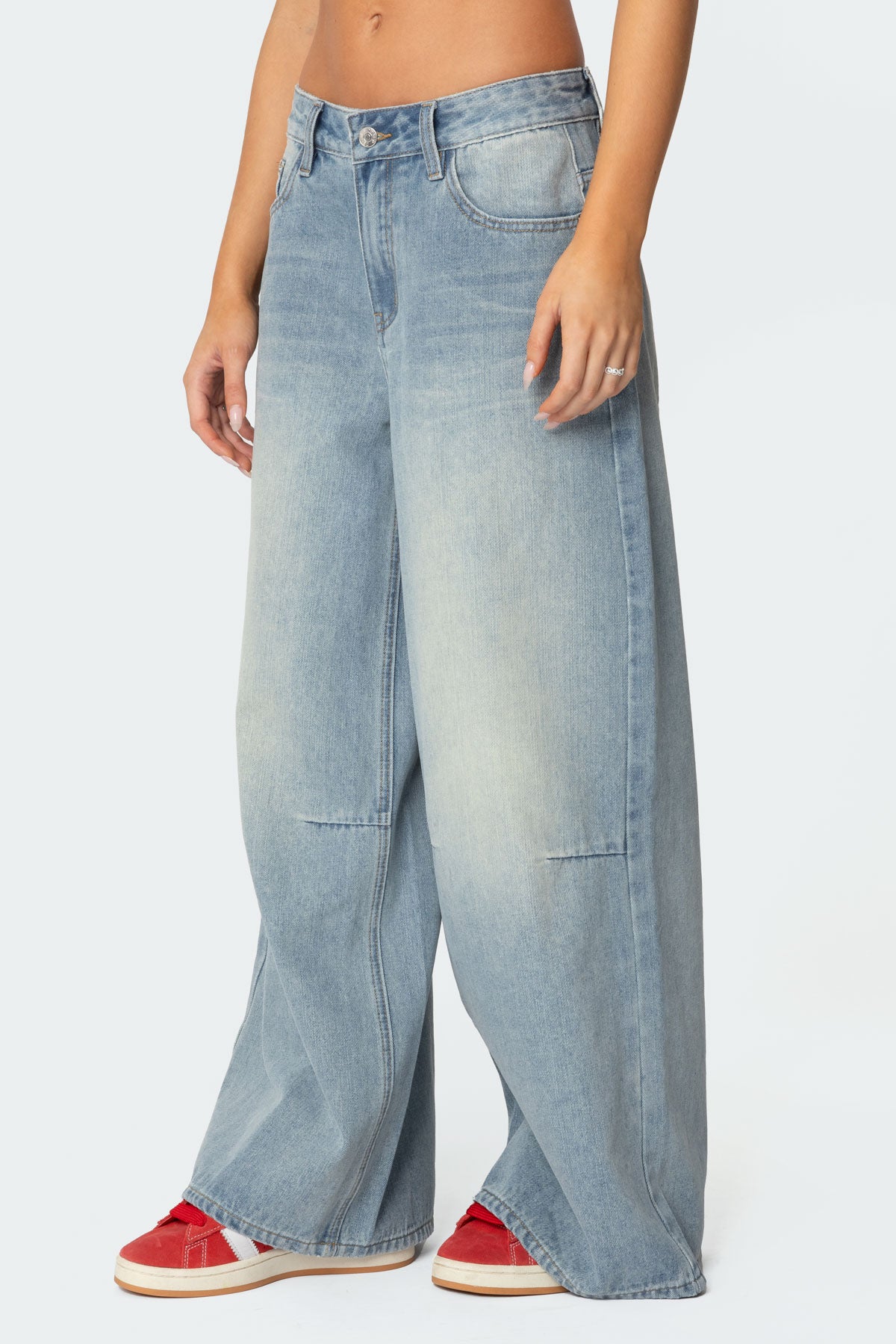Skater Girl Washed Low Rise Jeans - Image 3