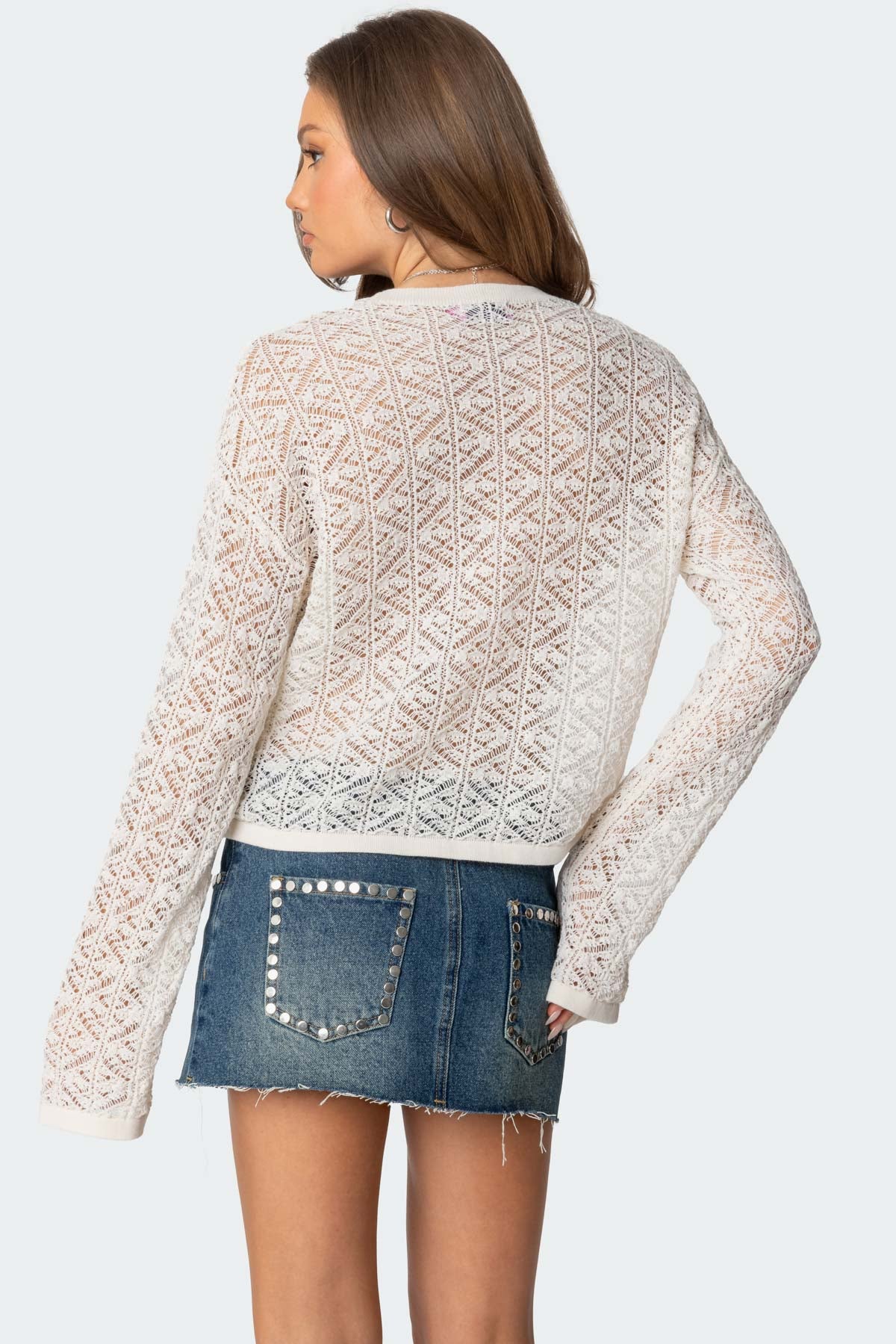 Open Knit Sweater - Image 3