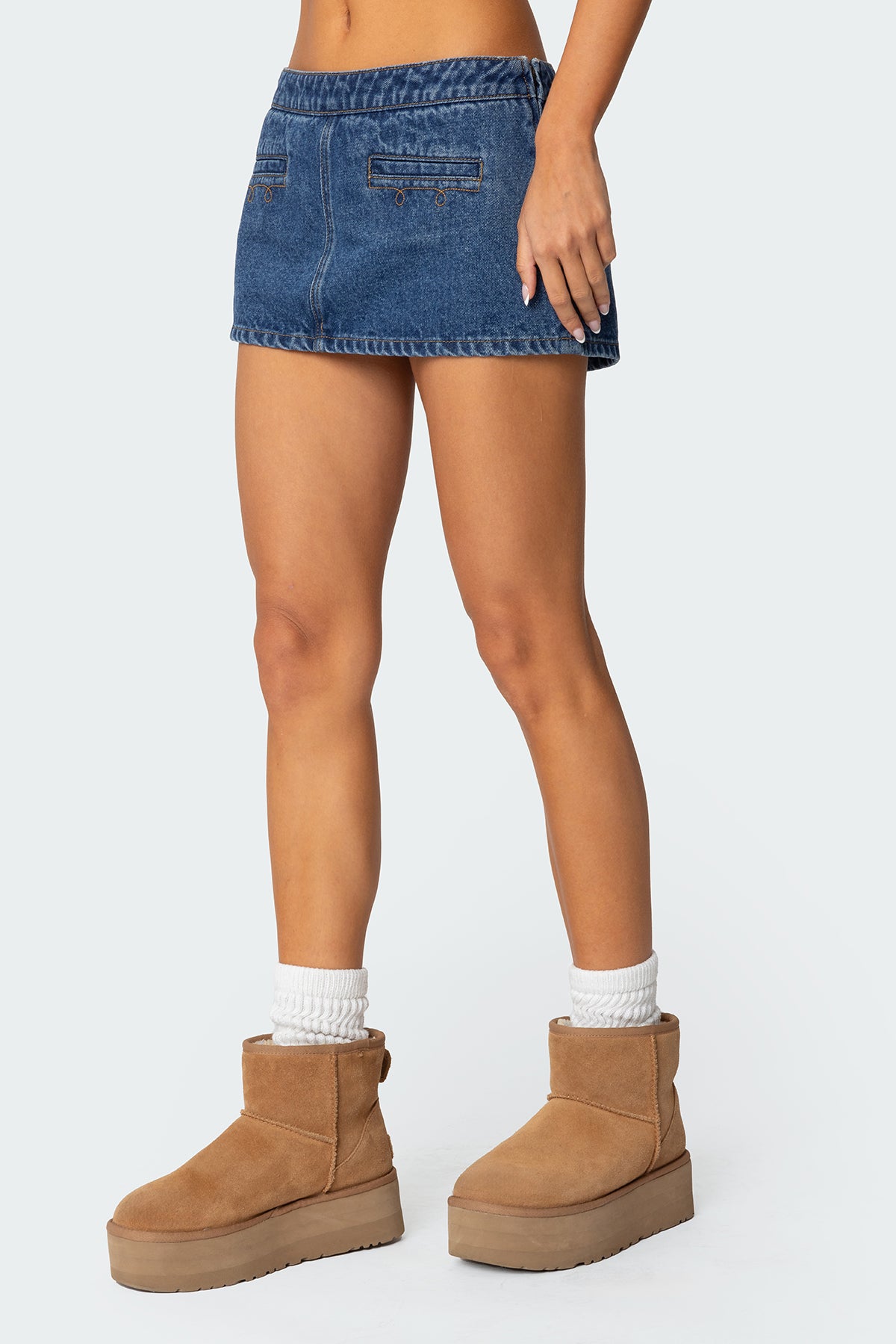 Anita Denim Mini Skort - Image 3