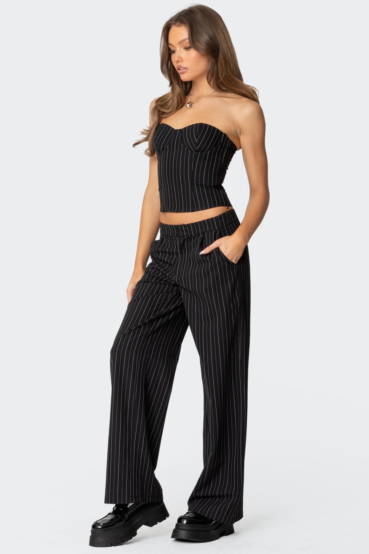 Aliza Pinstripe Pants - Image 3
