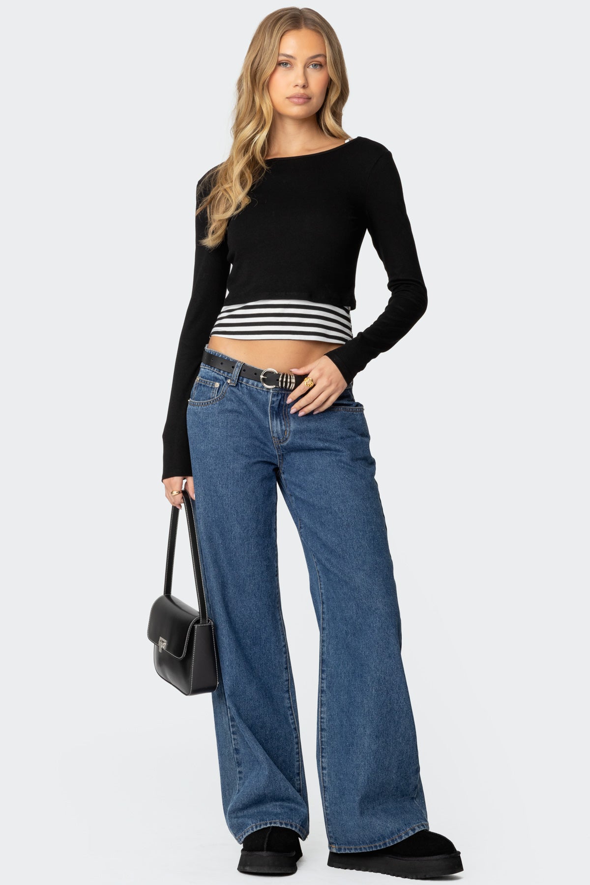Shania Layered Striped Top - Image 2