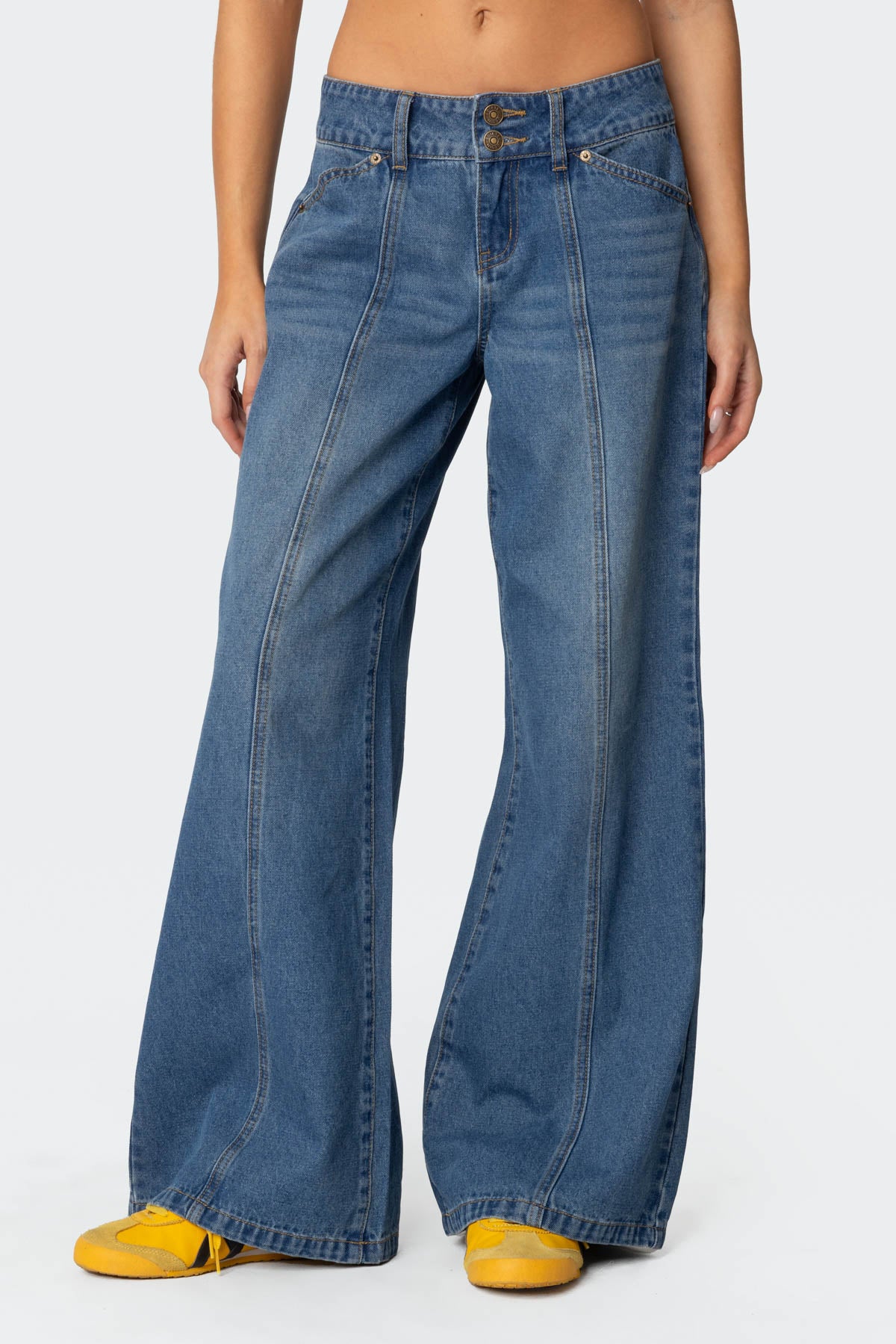 Charlie Panel Stitch Low Rise Jeans - Image 2