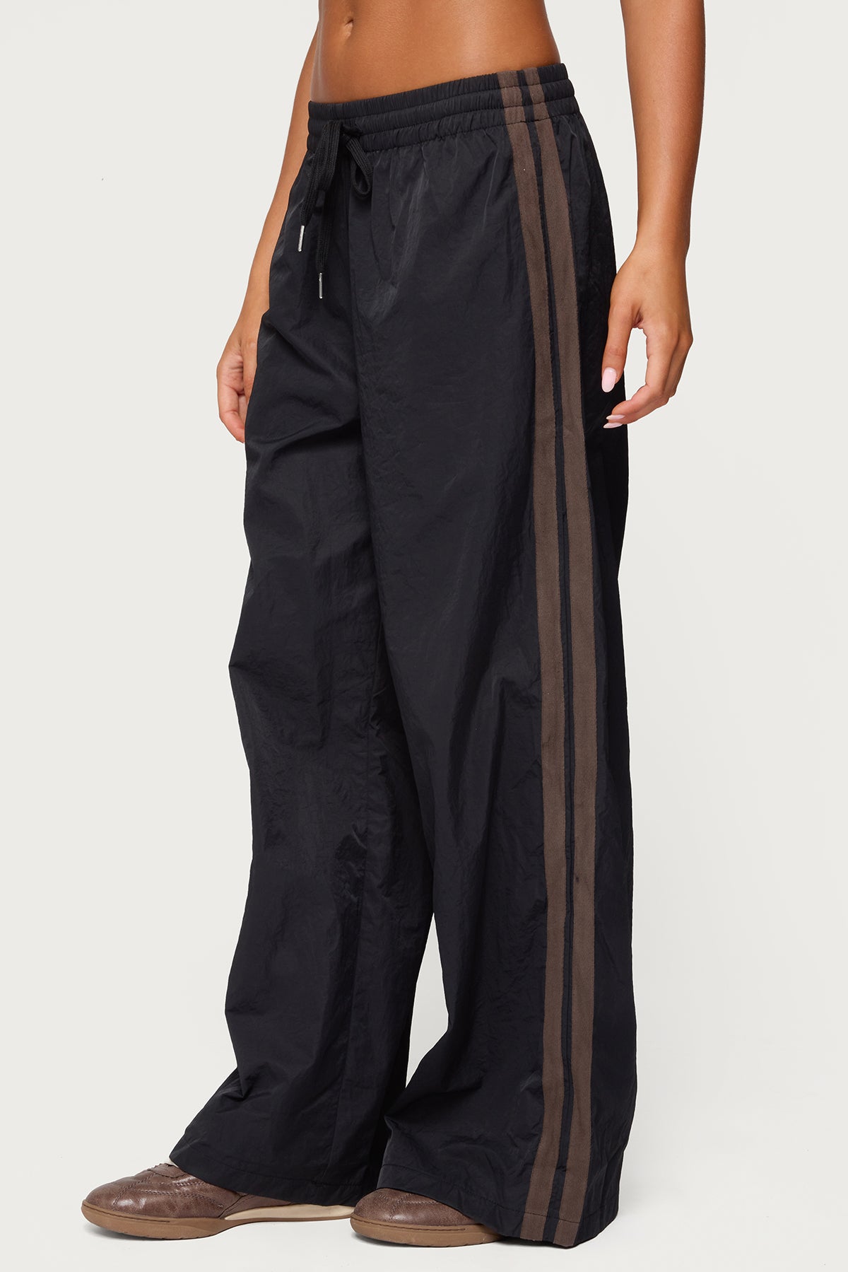 Kieran Stripey Nylon Track Pants - Image 4