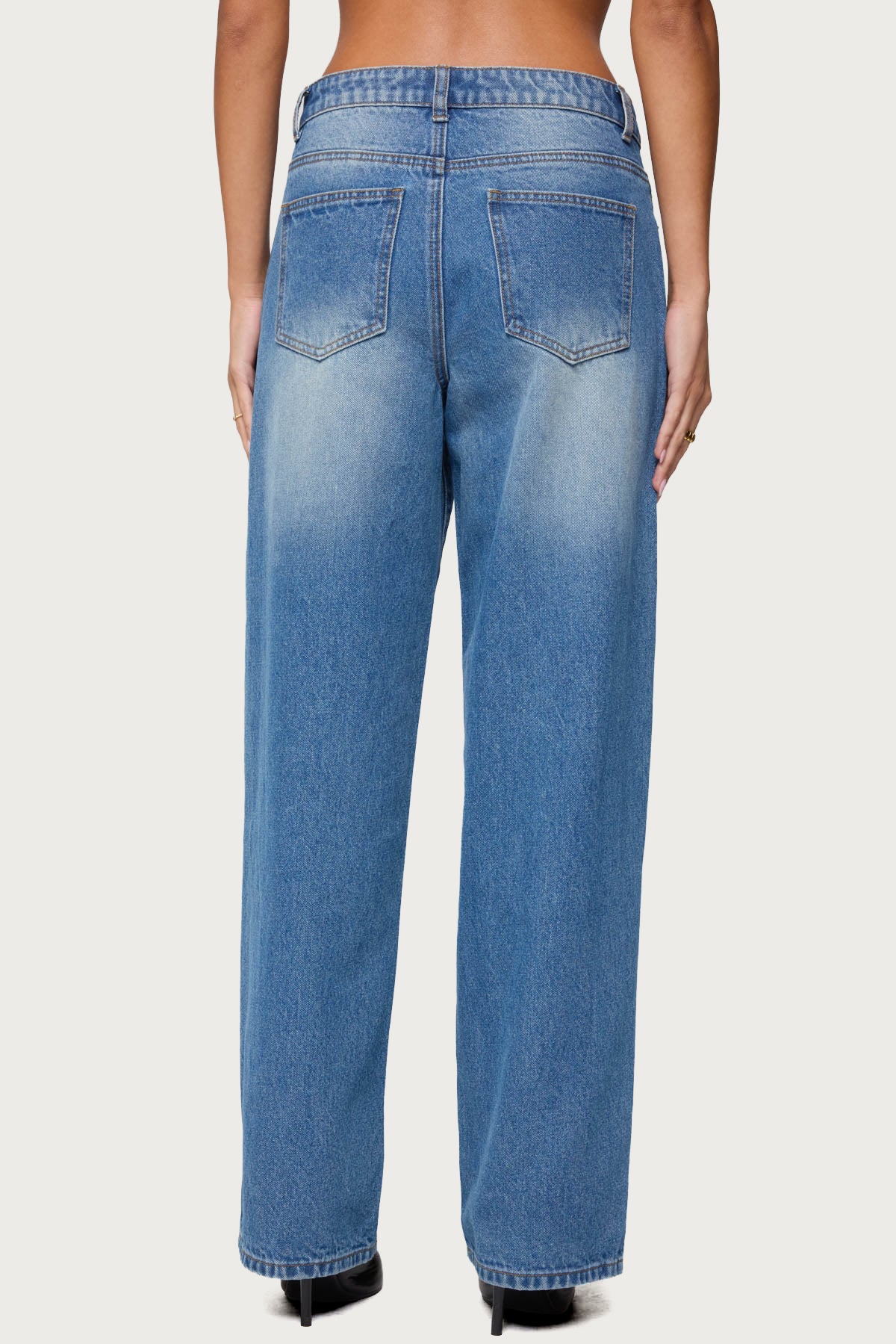 Rorie Mid Rise Straight Leg Jeans - Image 5