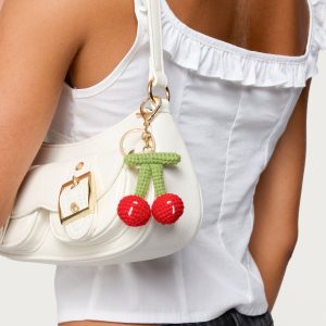My Cherry Crochet Keychain