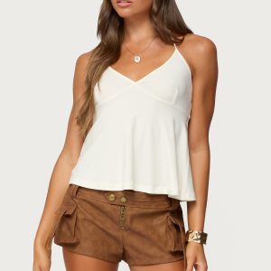 Leonora Halter Babydoll Top