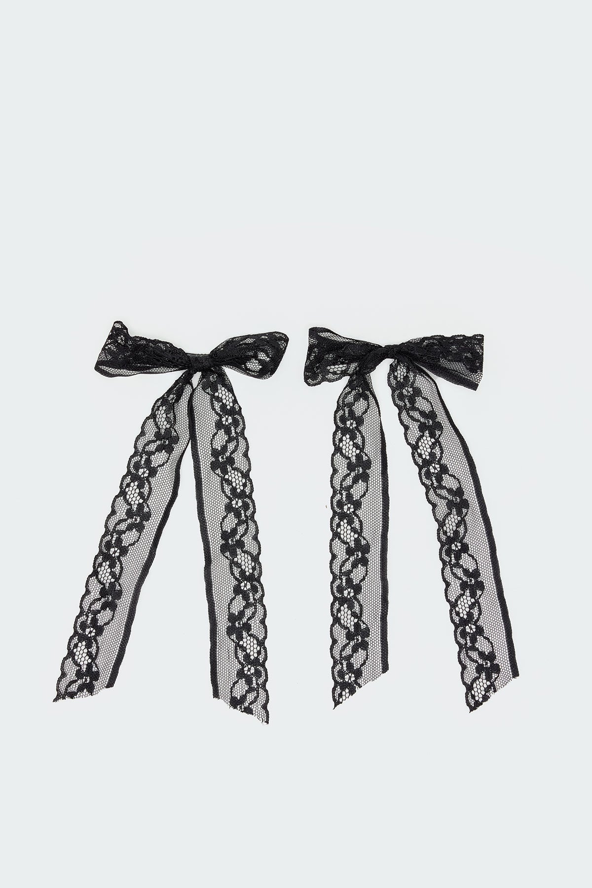 Lace Bow Hair Clip Pack - Image 2