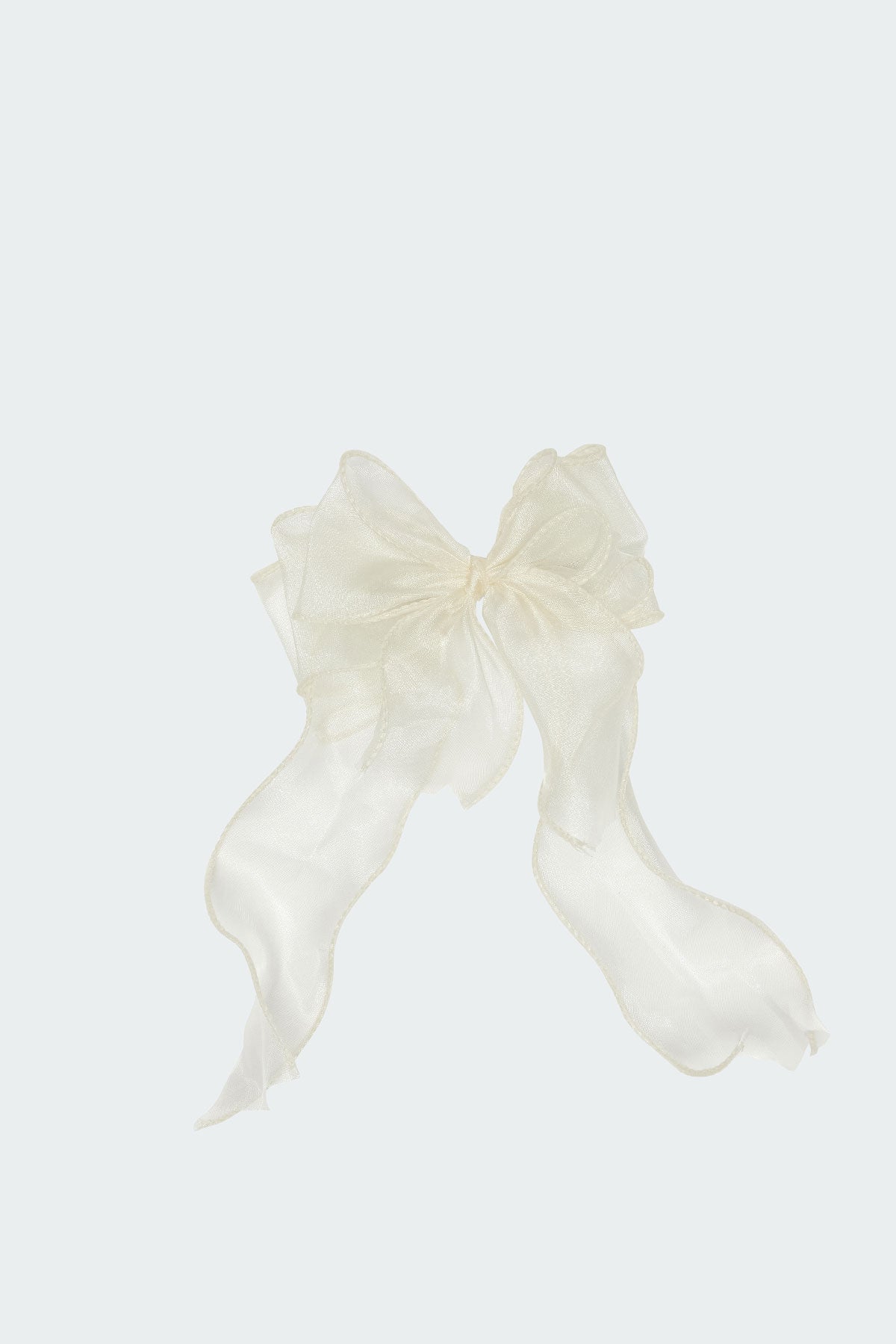 Frilled Bow Hair Clip - Image 2