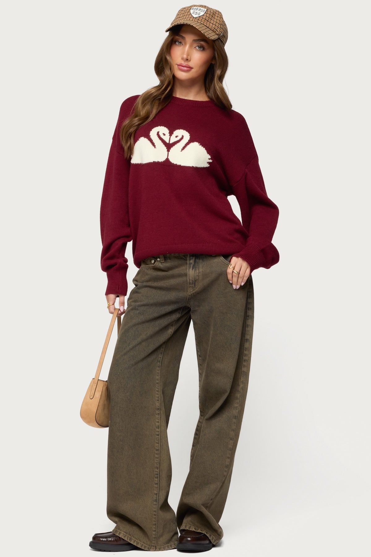 Swan Oversized Knit Sweater - Image 2