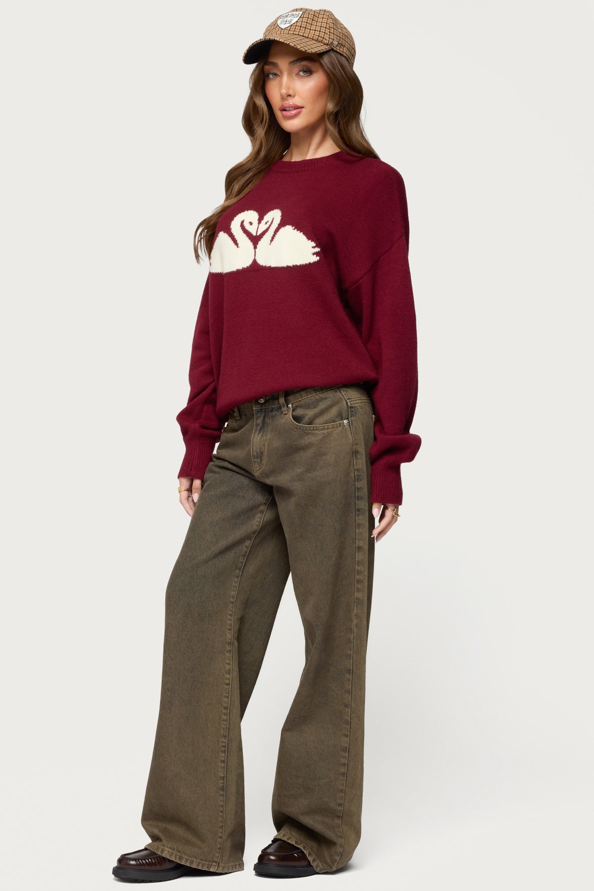 Swan Oversized Knit Sweater - Image 4