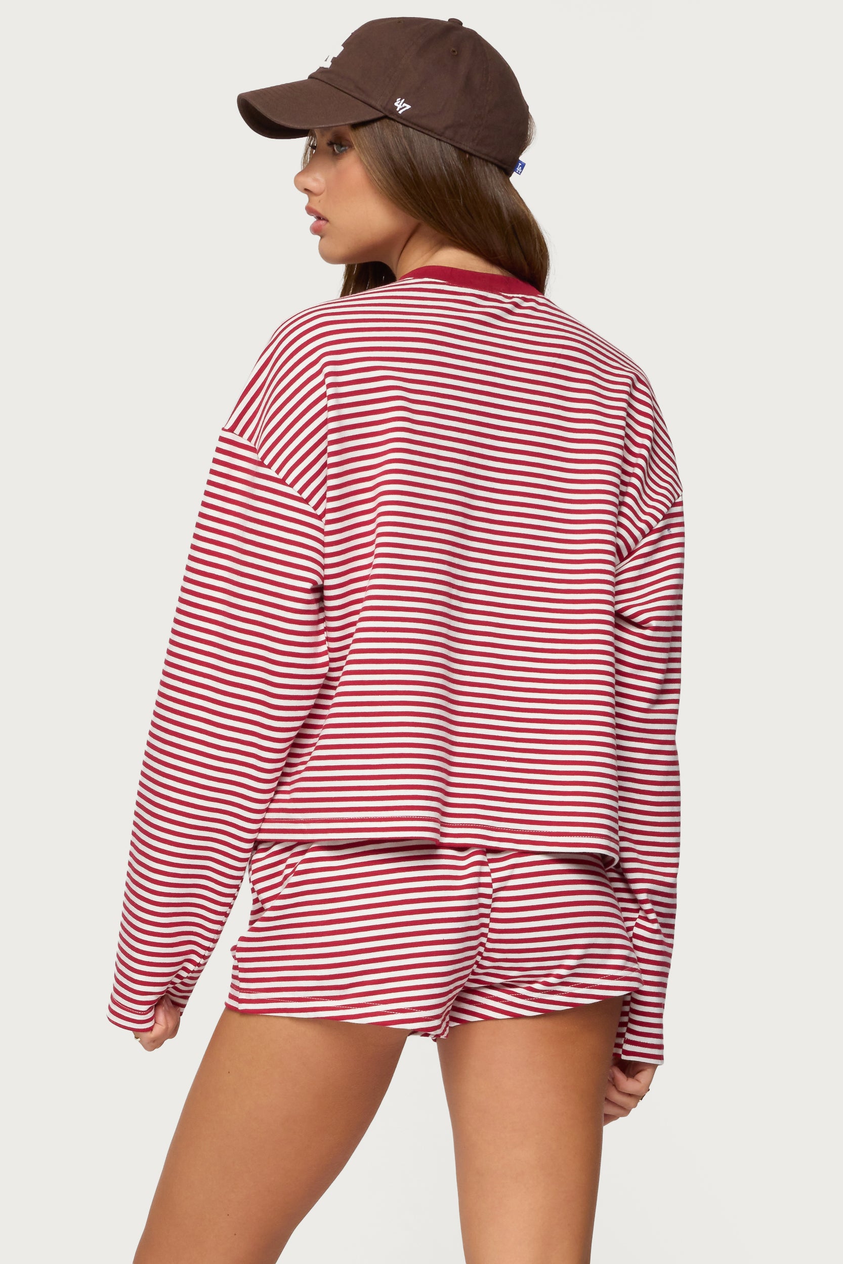 Jainee Striped Long Sleeve T Shirt - Image 6