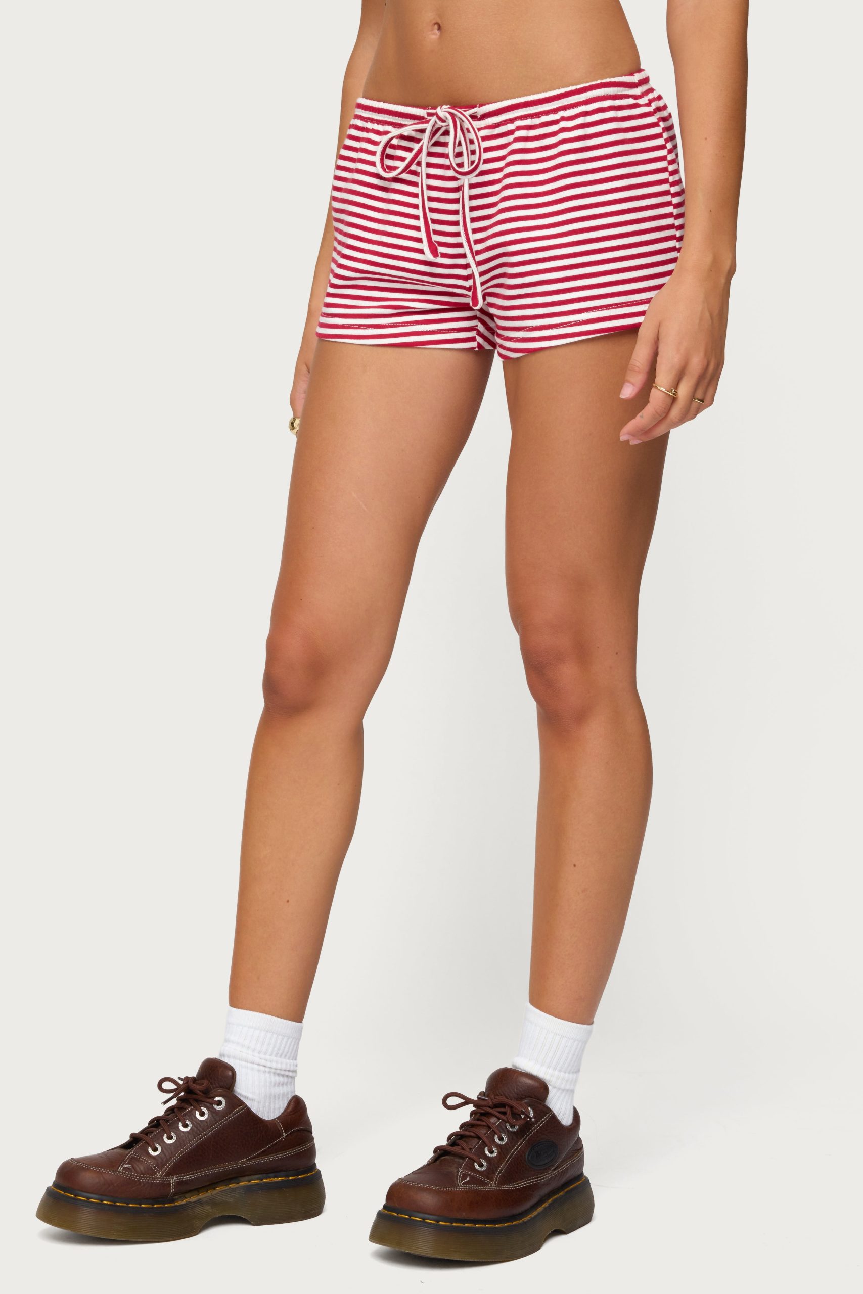 Jainee Striped Drawstring Shorts - Image 4