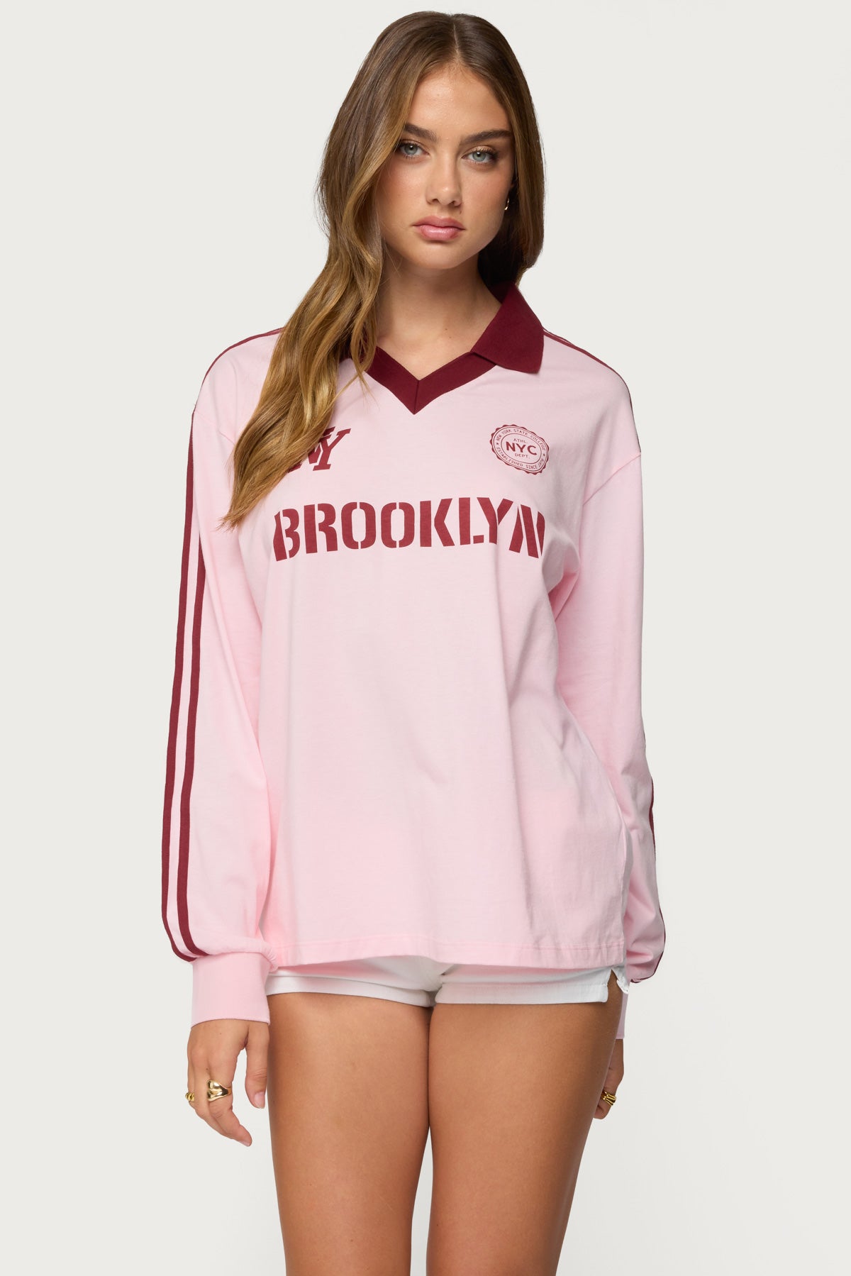Brooklyn Contrast Oversized Rugby Shirt - Image 2