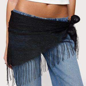 Fringed Waist Scarf