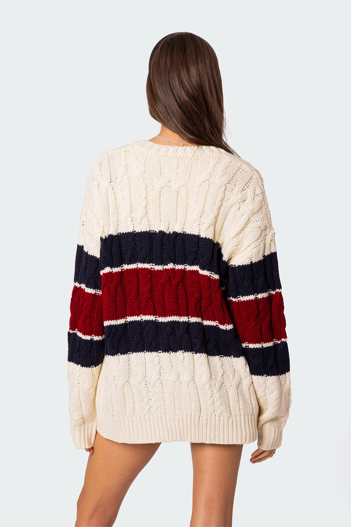 Tinsley Oversized Cable Knit Cardigan - Image 5